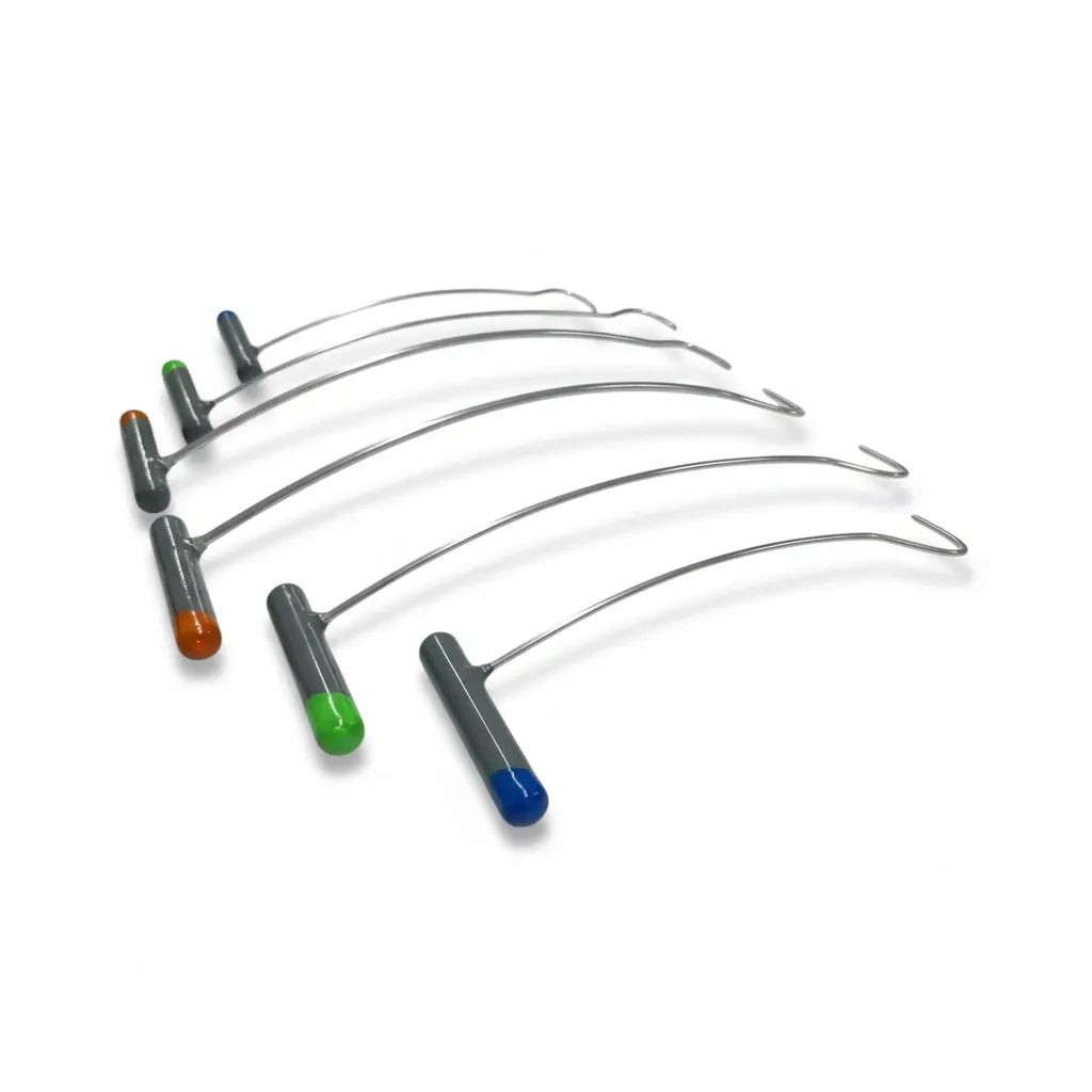 PDR INOX Lurencia Edition 6-Piece C-Bend PDR Rod Set (Sharp Tip)