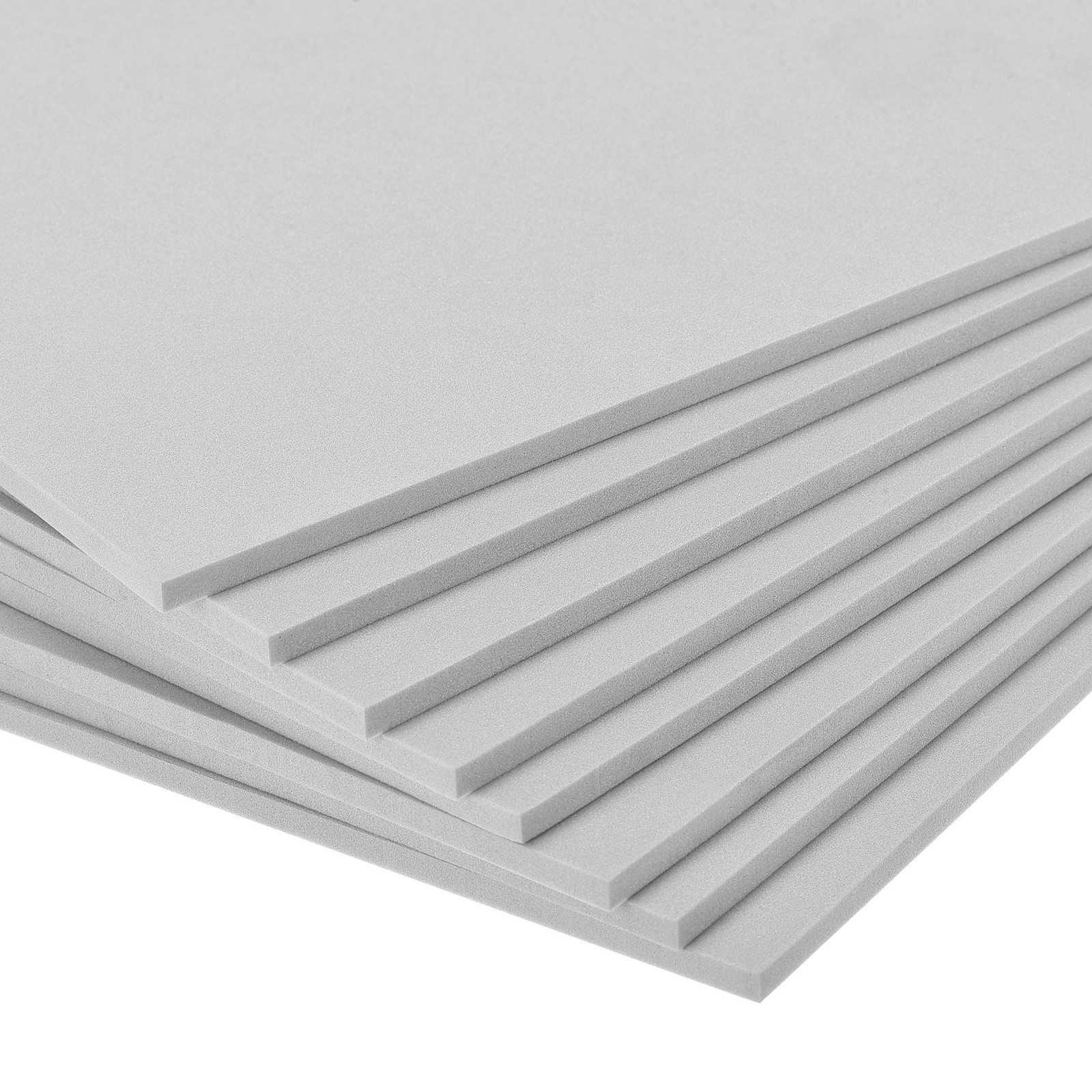 Grey EVA Foam Sheets 10 x 10 Inch 5mm Thickness for Crafts DIY Projects,8Pcs
