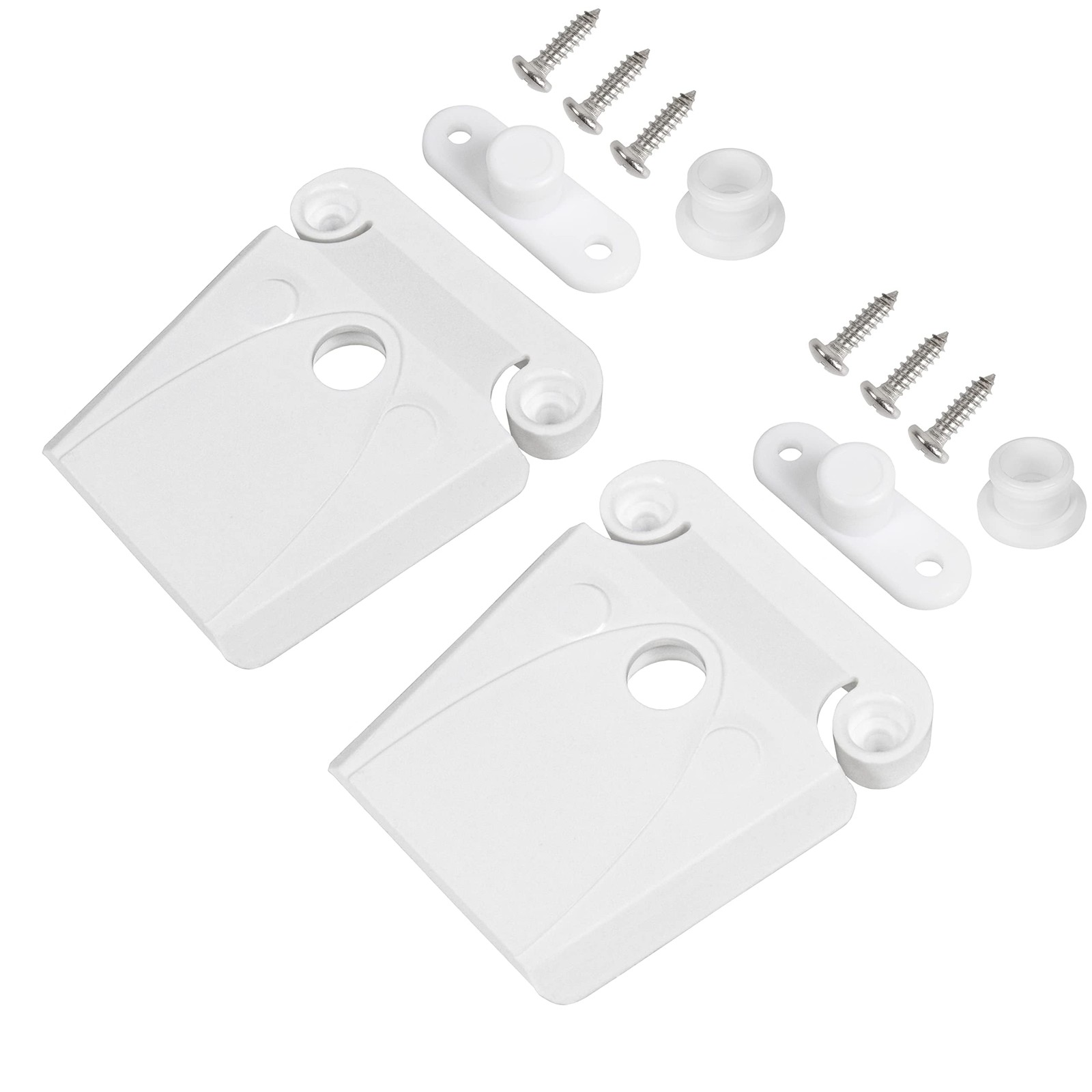 Cooler Latch Replacement Kit, Plastic Cooler Latches with 2 Winged Posts & 2 Sin