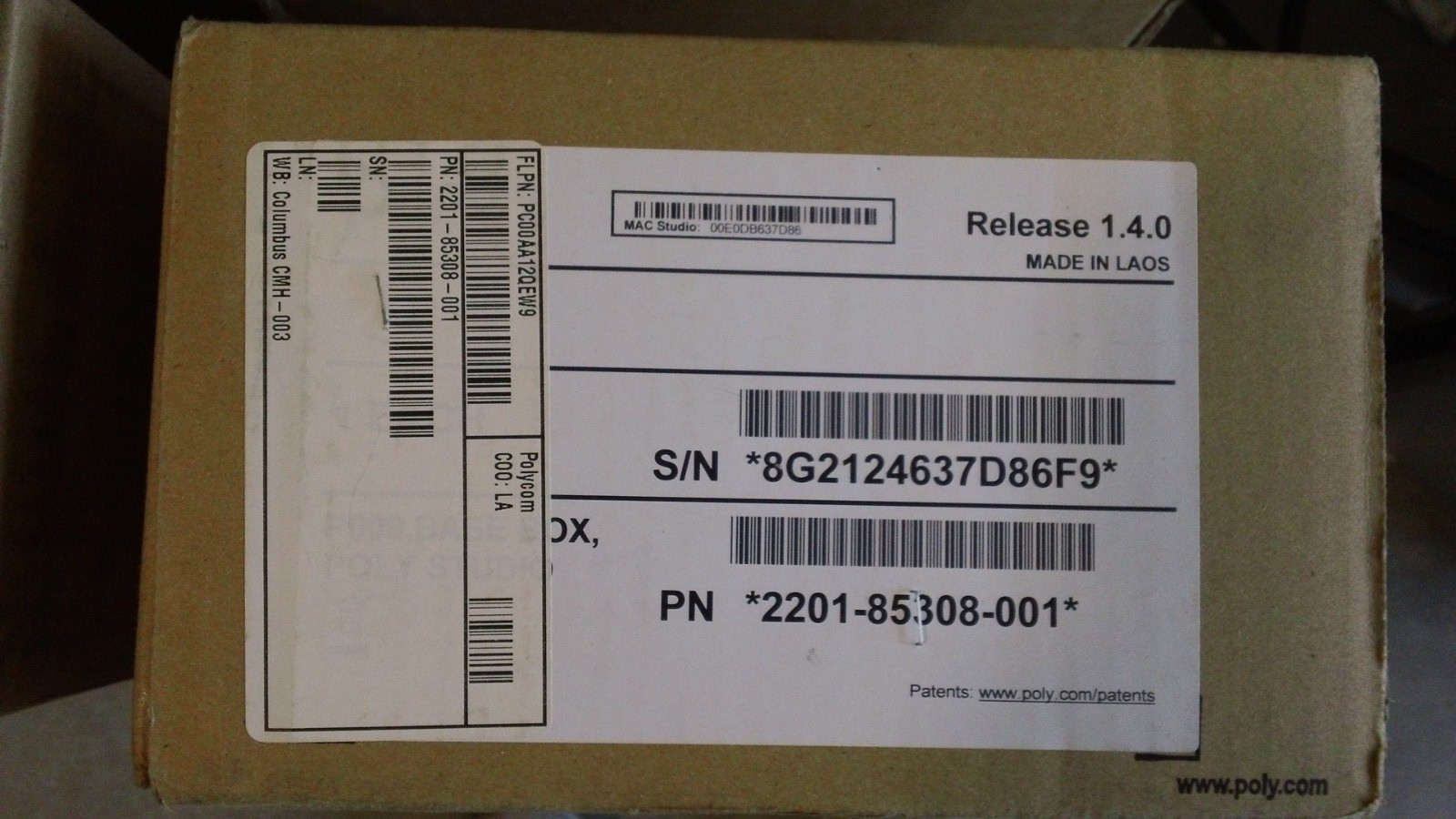 Polycom Video Conferencing Device Black 2201-85308-001