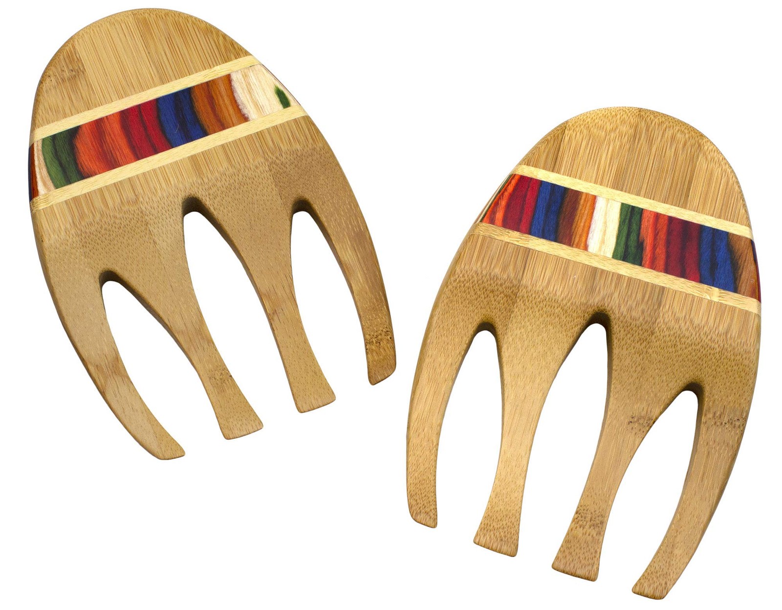 Totally Bamboo Baltique Marrakesh Collection Salad 7" x 5.5", Hands