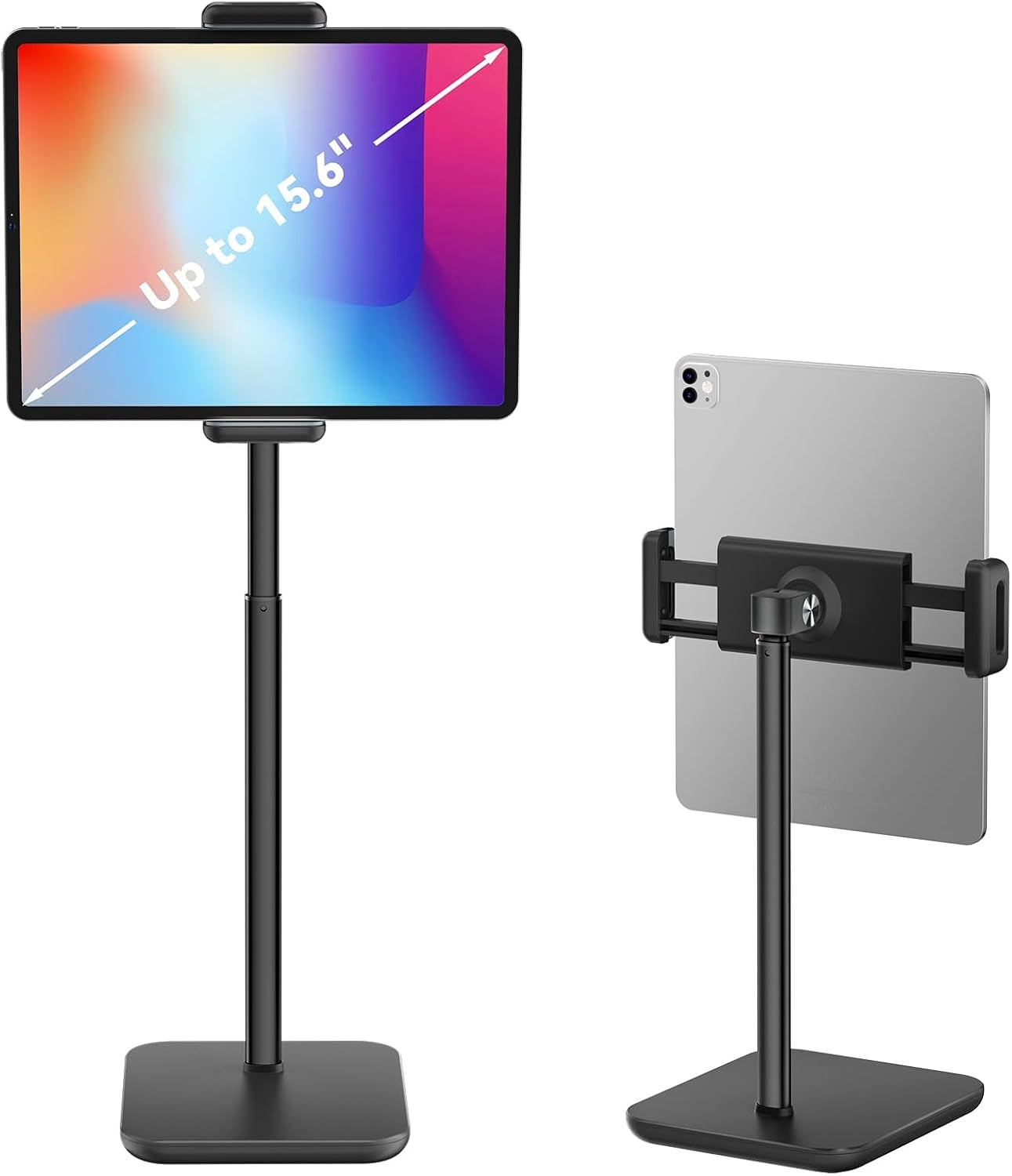 Tablet Stand for Desk with 360 Adjustable Holder Clamp Bracket, Height Adjustabl