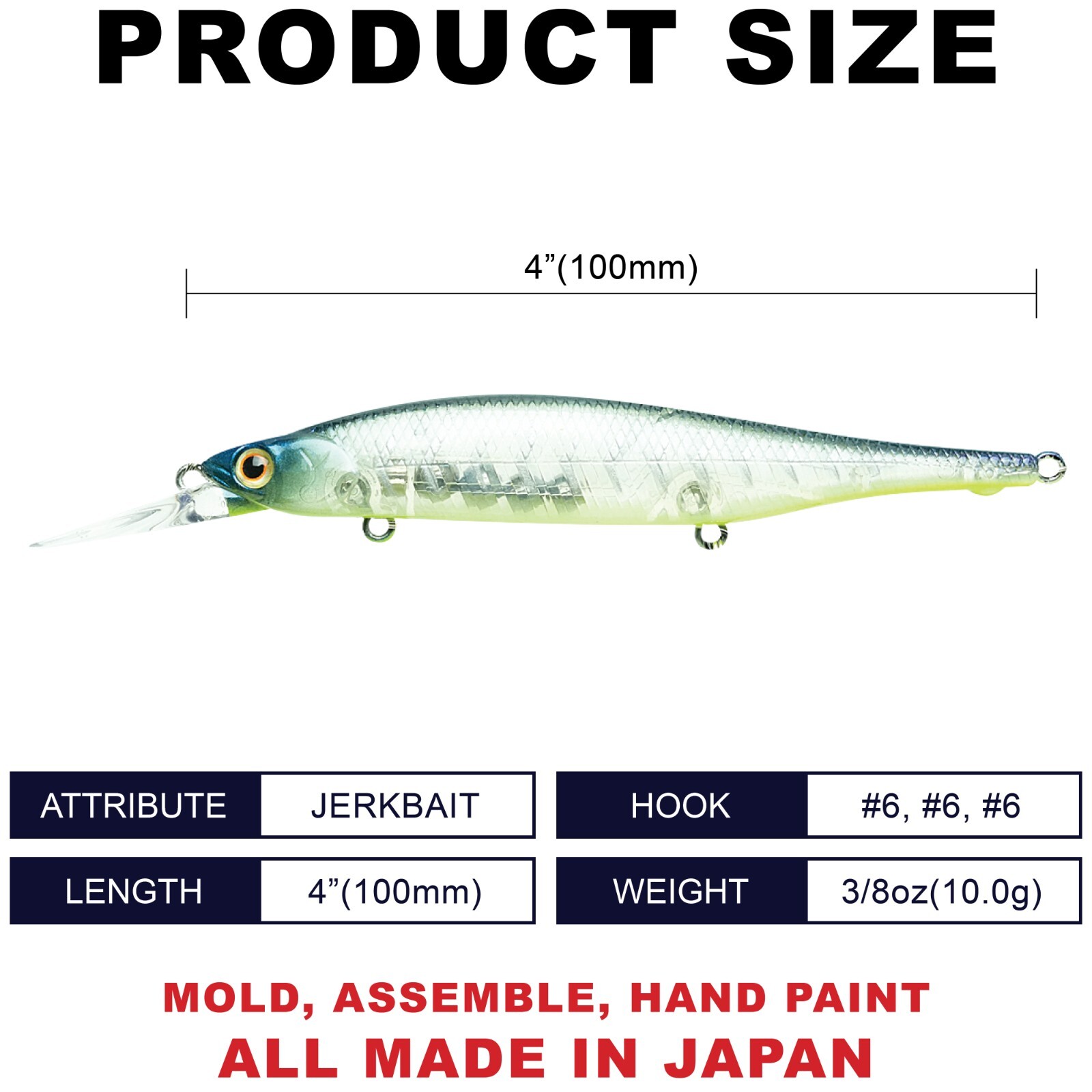 LUCKY CRAFT Lightning Pointer 100DD - 371 Bone Pro-Blue (1qty) Jerkbait