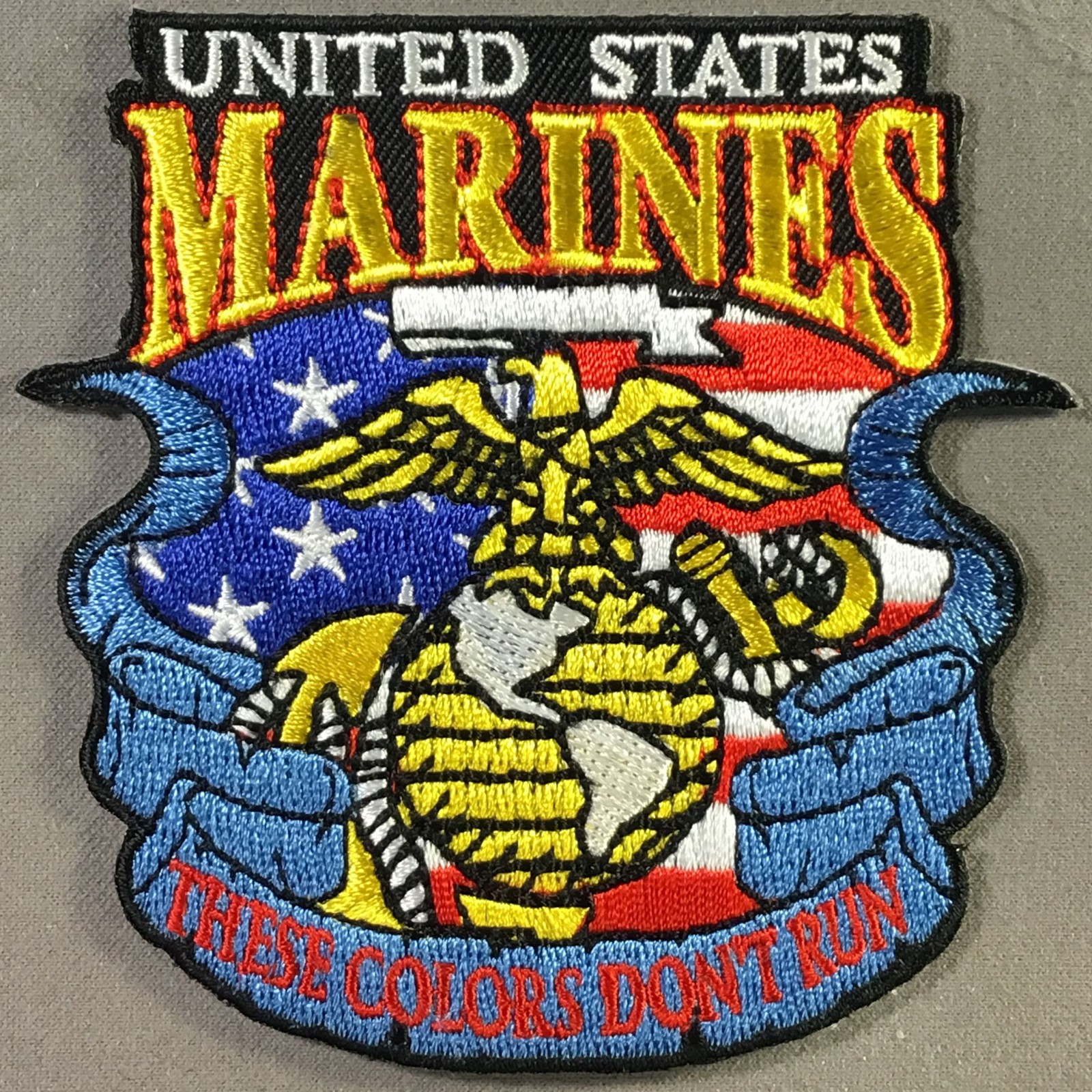 USMC Marine Corps   These Colors Don't Run licensed patch