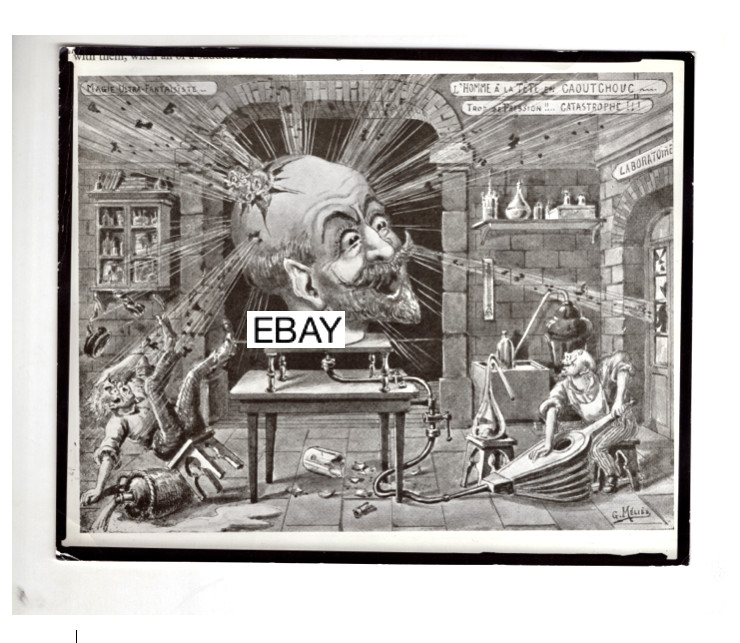 SALE: GEORGES MELIES 2 SILENT MOVIE PHOTOS MERRY FROLICS OF SATAN  & RUBBER HEAD