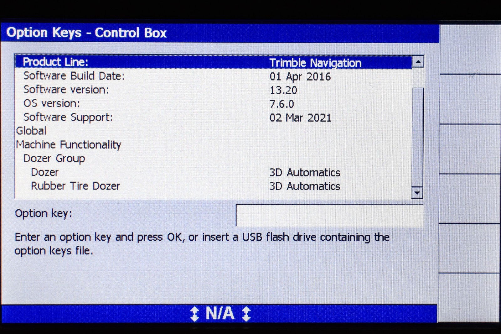 Trimble GCS900 CB460 3D Dozer Automatics Machine Control Display, CAT Accugrade