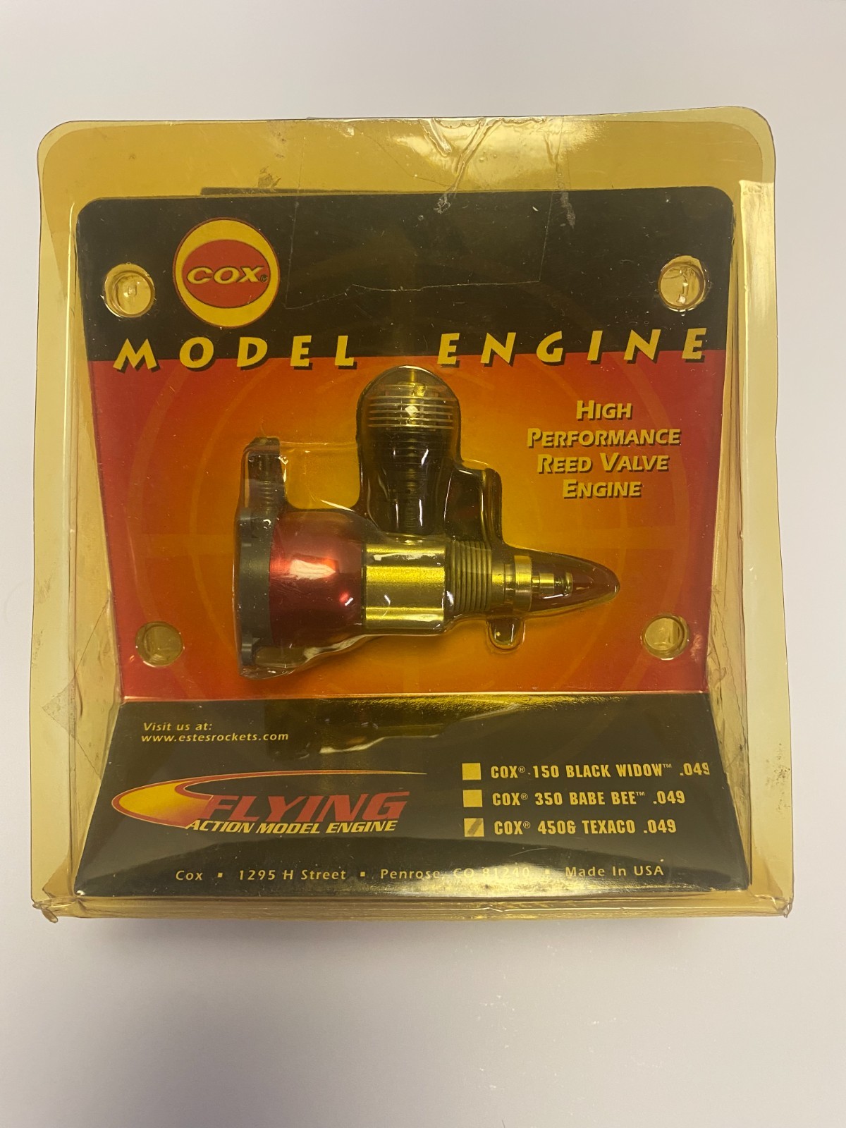 Vintage NOS Cox Model Engine Unopened Flying Airplane RC 4506 Texaco .049 RARE