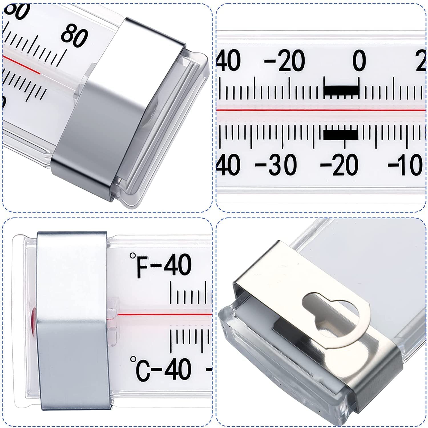 12 Pack Fridge Refrigerator Freezer Thermometer