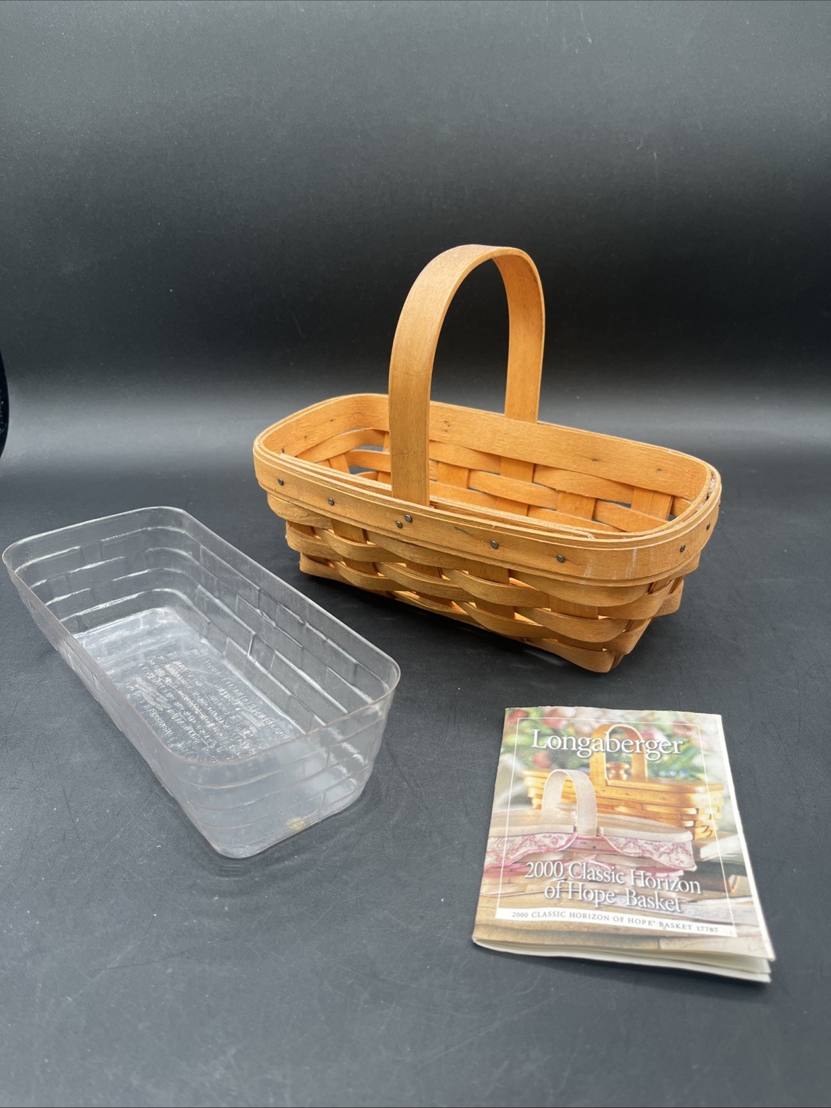 Longaberger 2000 Century Celebration American Cancer Society Basket W/ Protecter