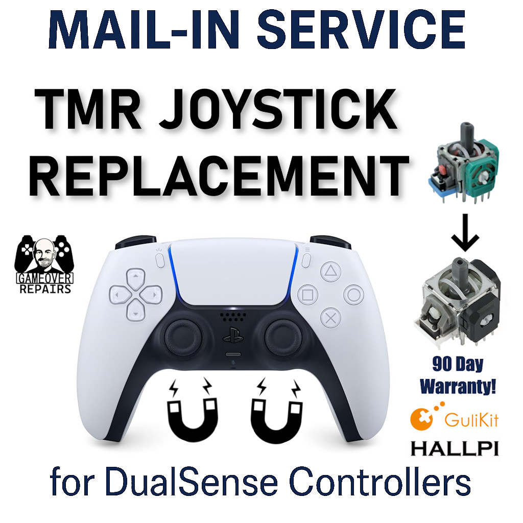 PS5 DualSense Controller Stick Drift Fix – Mail-In Service – TMR Upgrade