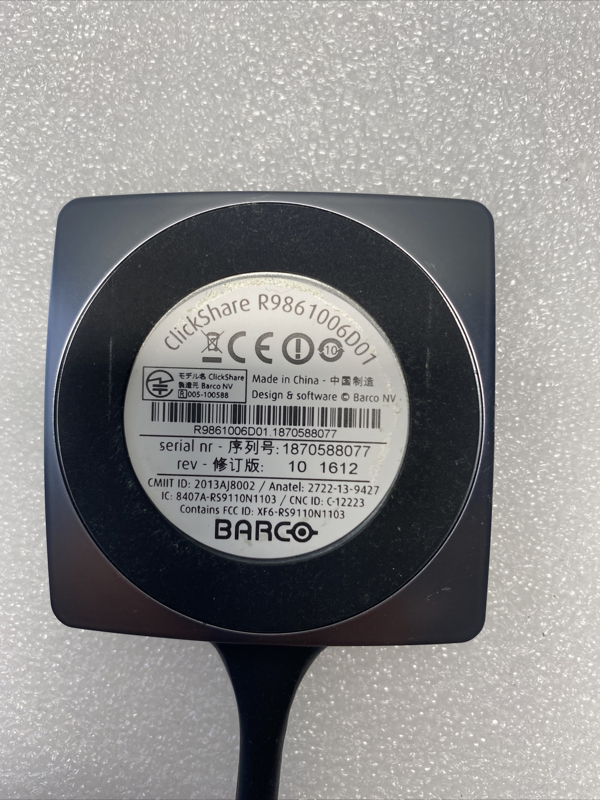 Barco Click Share R9861006D01 Wireless USB Button