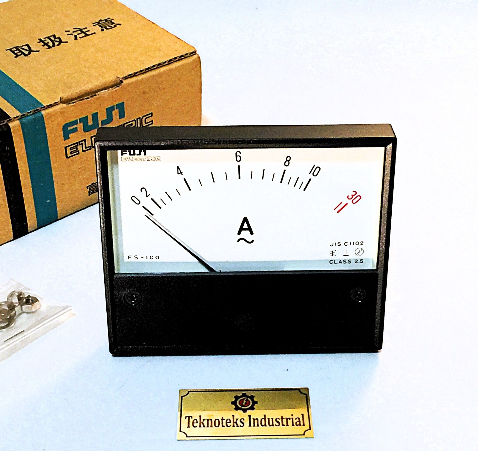 FUJI ELECTRIC  FS-100 AMMETER 0-10 -30AC AMP
