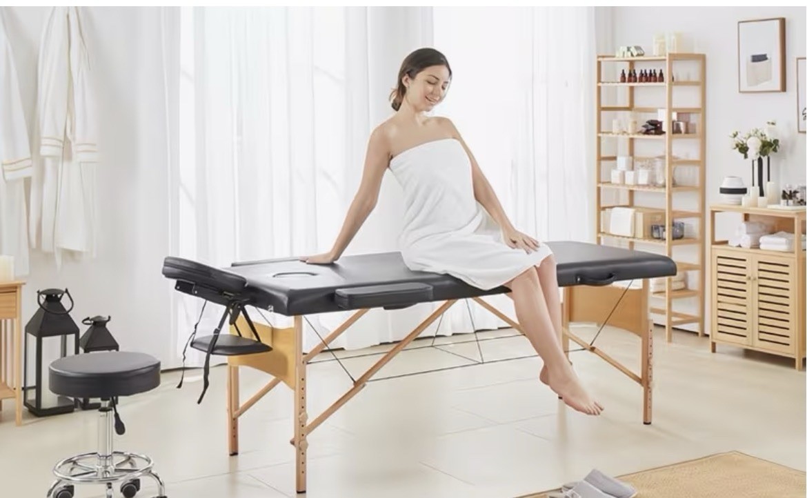 ADJUSTABLE FOLDING MASSAGE BED PORTABLE MASSAGE BED