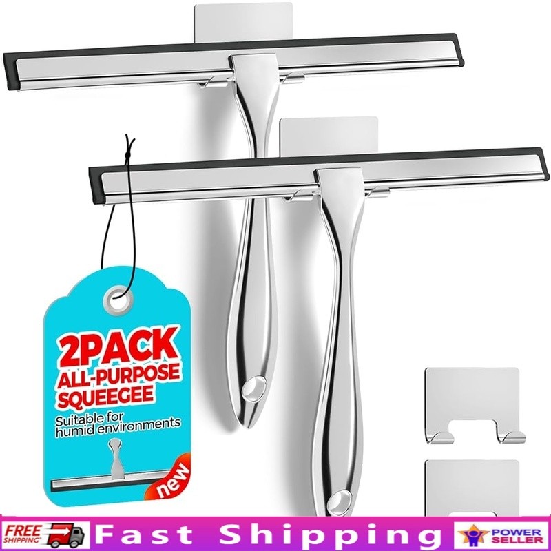 All-Purpose Soft Rubber Squeegee Windows Showers Tiles Mirrors Cleaning Tool New