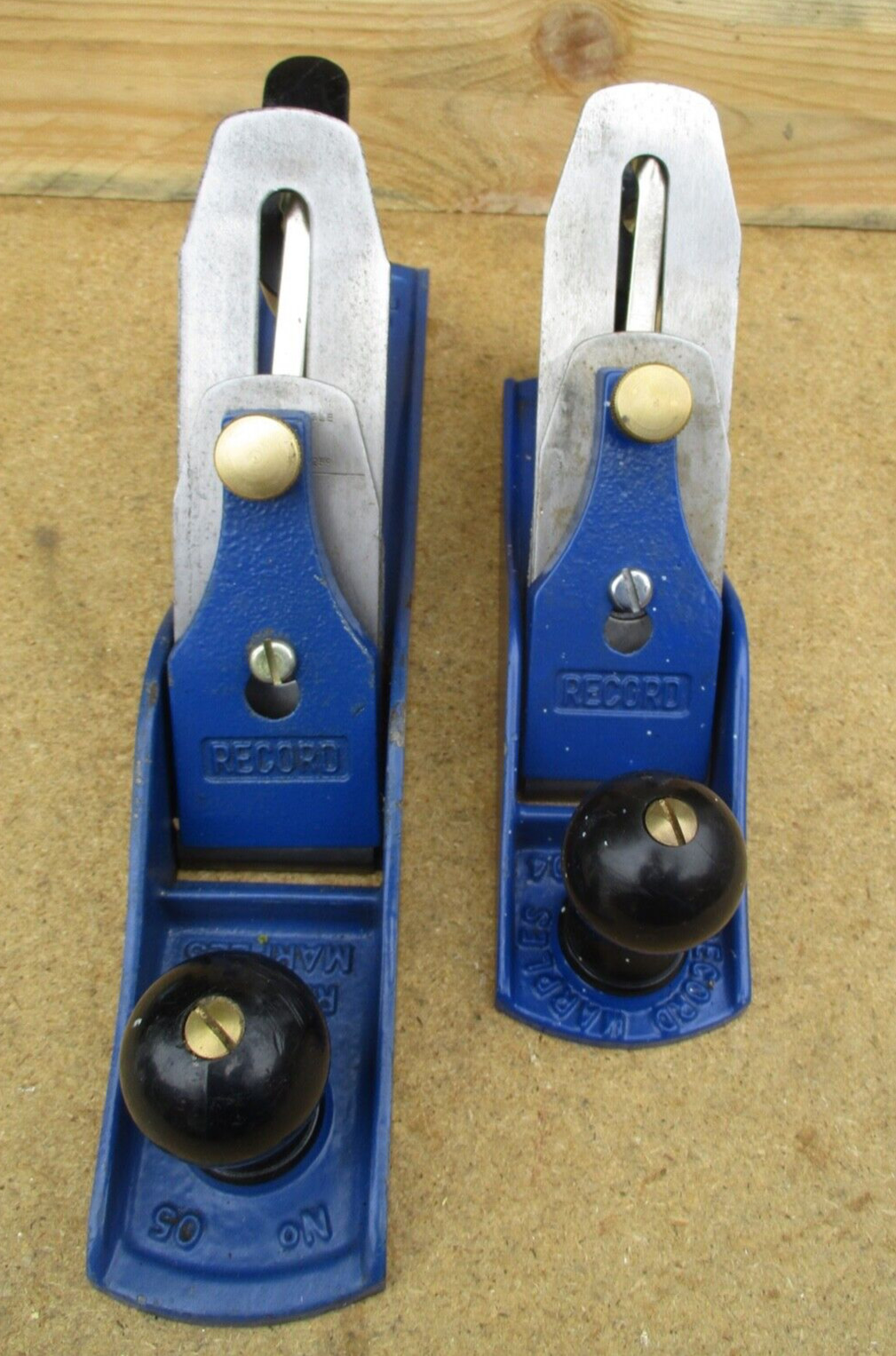 Record Marples No 4 & No 5  Carpenters/Joiners Planes Bundle - England  Vintage