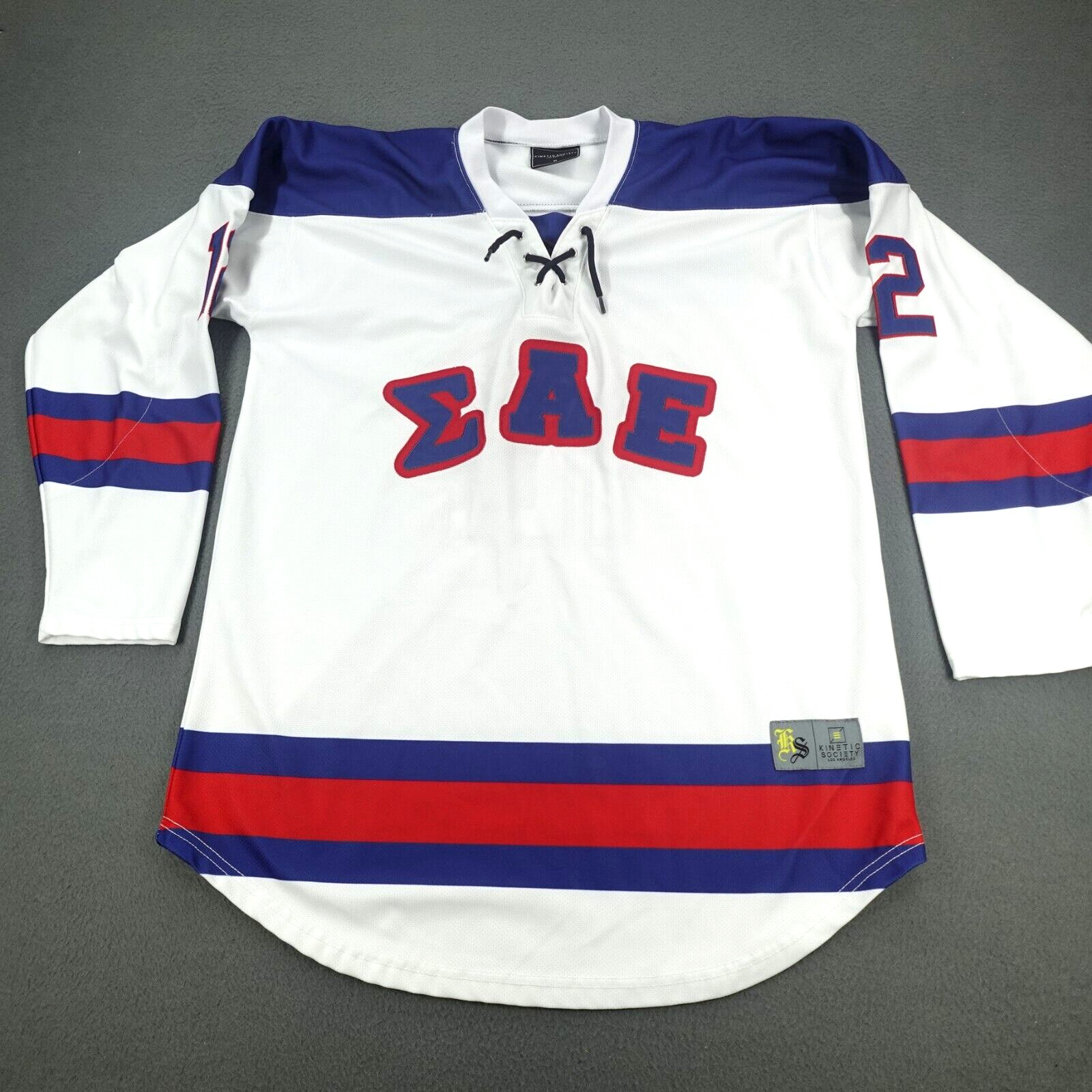 Los Angeles Hockey Jersey #12 Alvaro Salcedo Adults Size M Kinetic Society