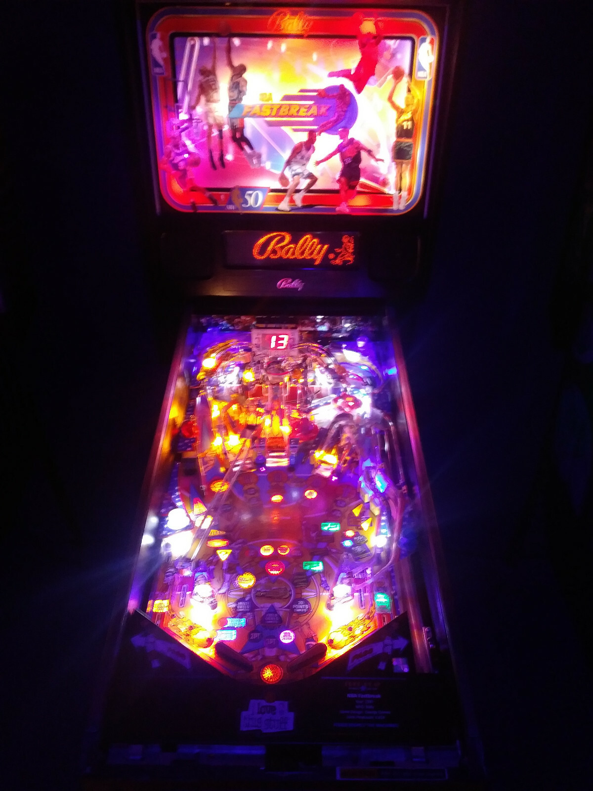 NBA FASTBREAK Complete LED Lighting Kit custom SUPER BRIGHT PINBALL LED KIT