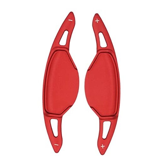 Aluminum Alloy Steering Wheel Shift Extension Sticker For INFINITI red Style B