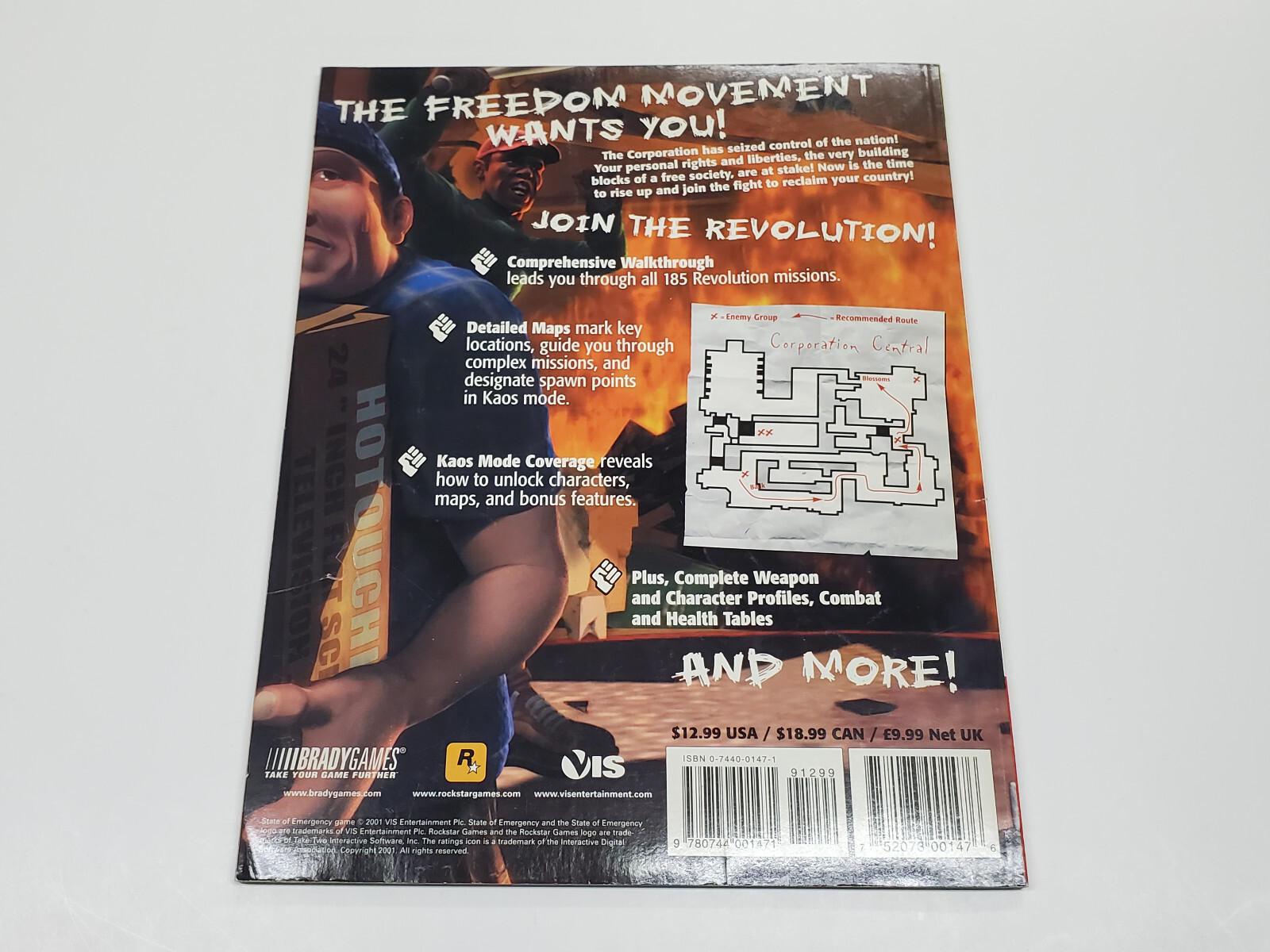 State of Emergency Brady Games Strategy Guide Book