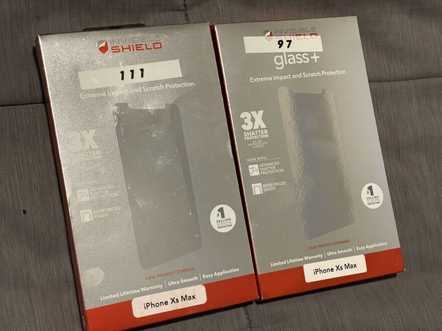 Lot of 2 ZAGG Screen Glass Protector Advanced for iPhone  XS Max   11 Pro Max