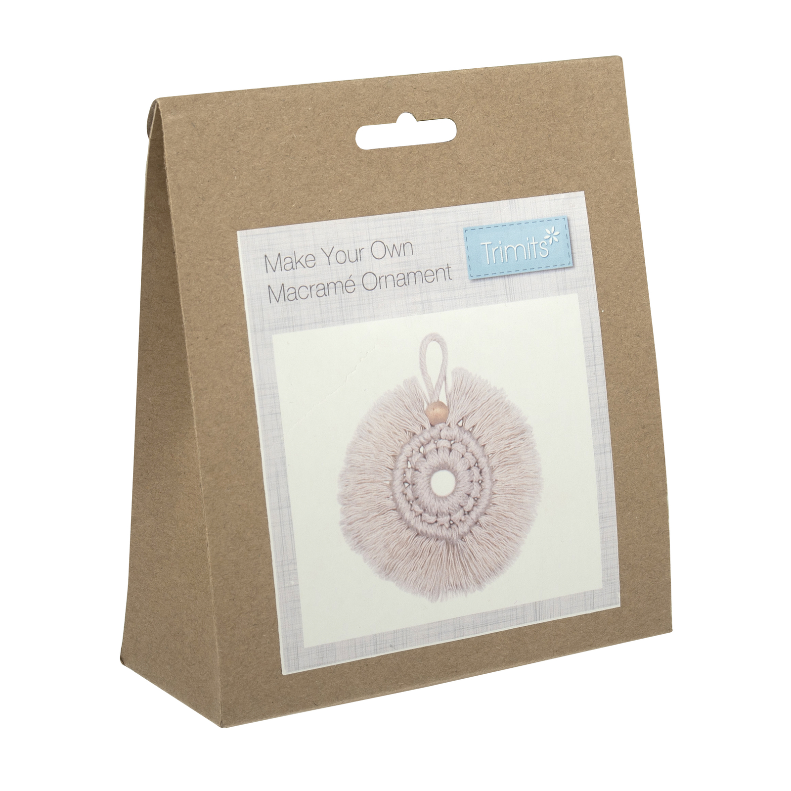 Trimits Macramé Kit: Decoration: Wreath: Natural