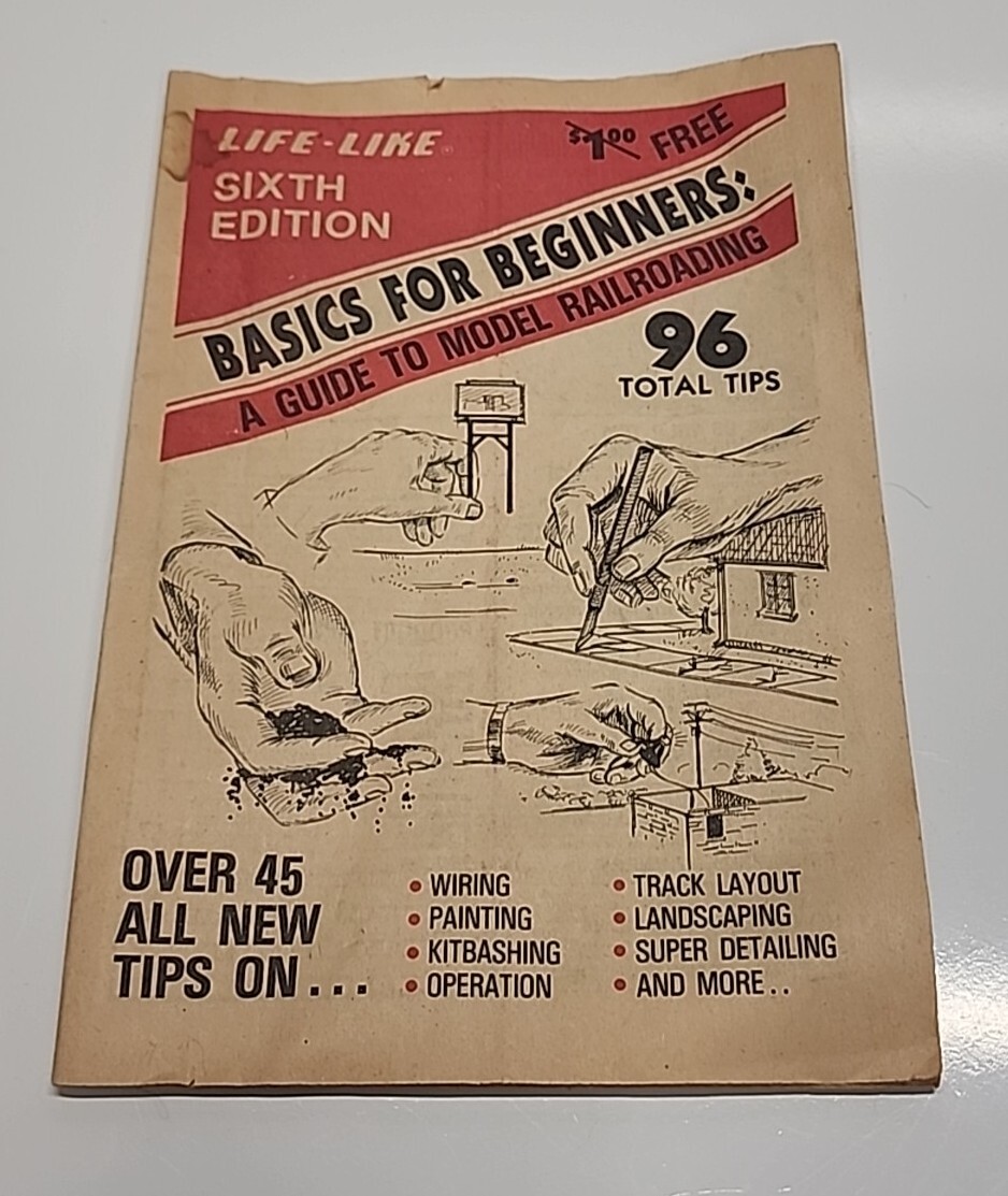 Vintage LIFE-LIKE Sixth Edition BASICS FOR BEGINNERS A GUIDE TO MODEL RAILROAD.