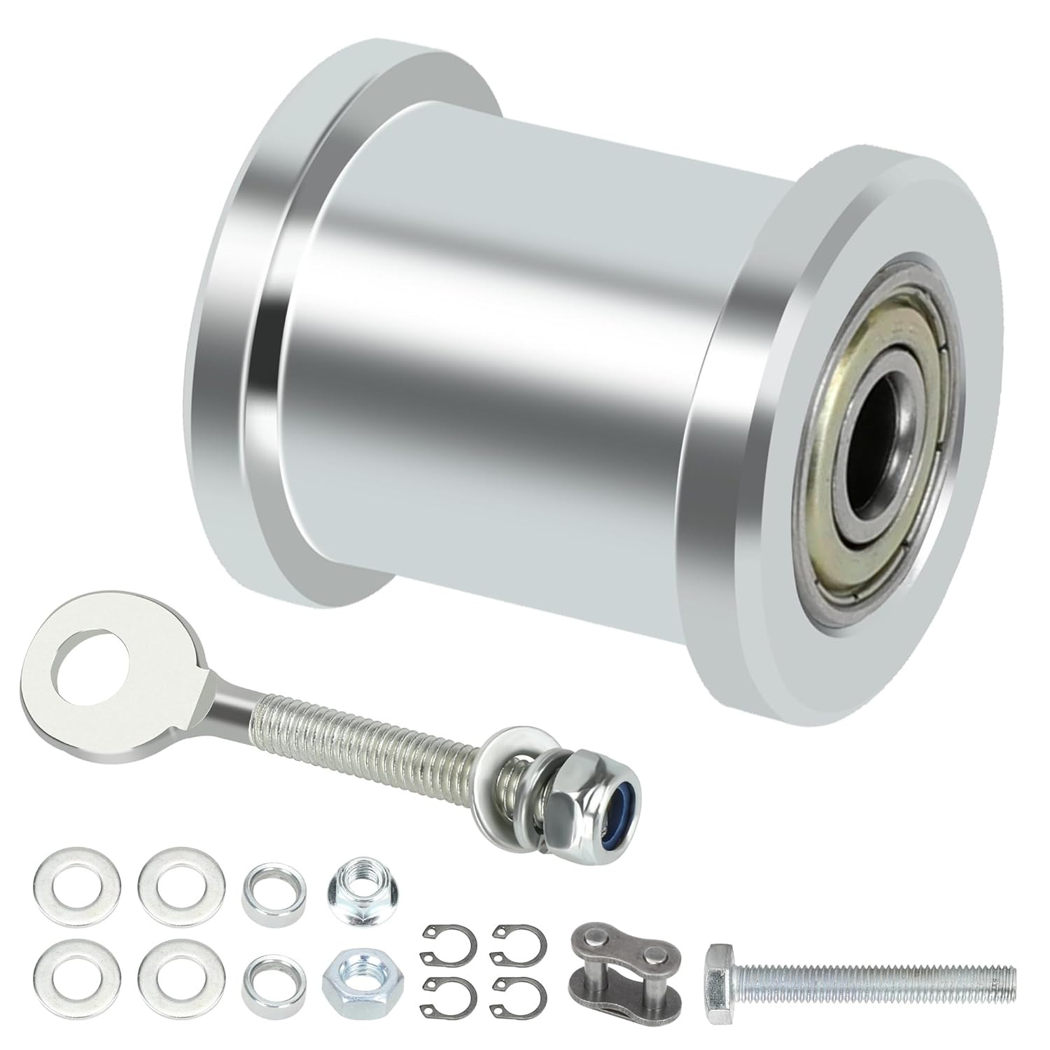 Mini Bike Chain Tensioner with 1-3/4" Roller Compatible with Baja DB30 Blitz Mot