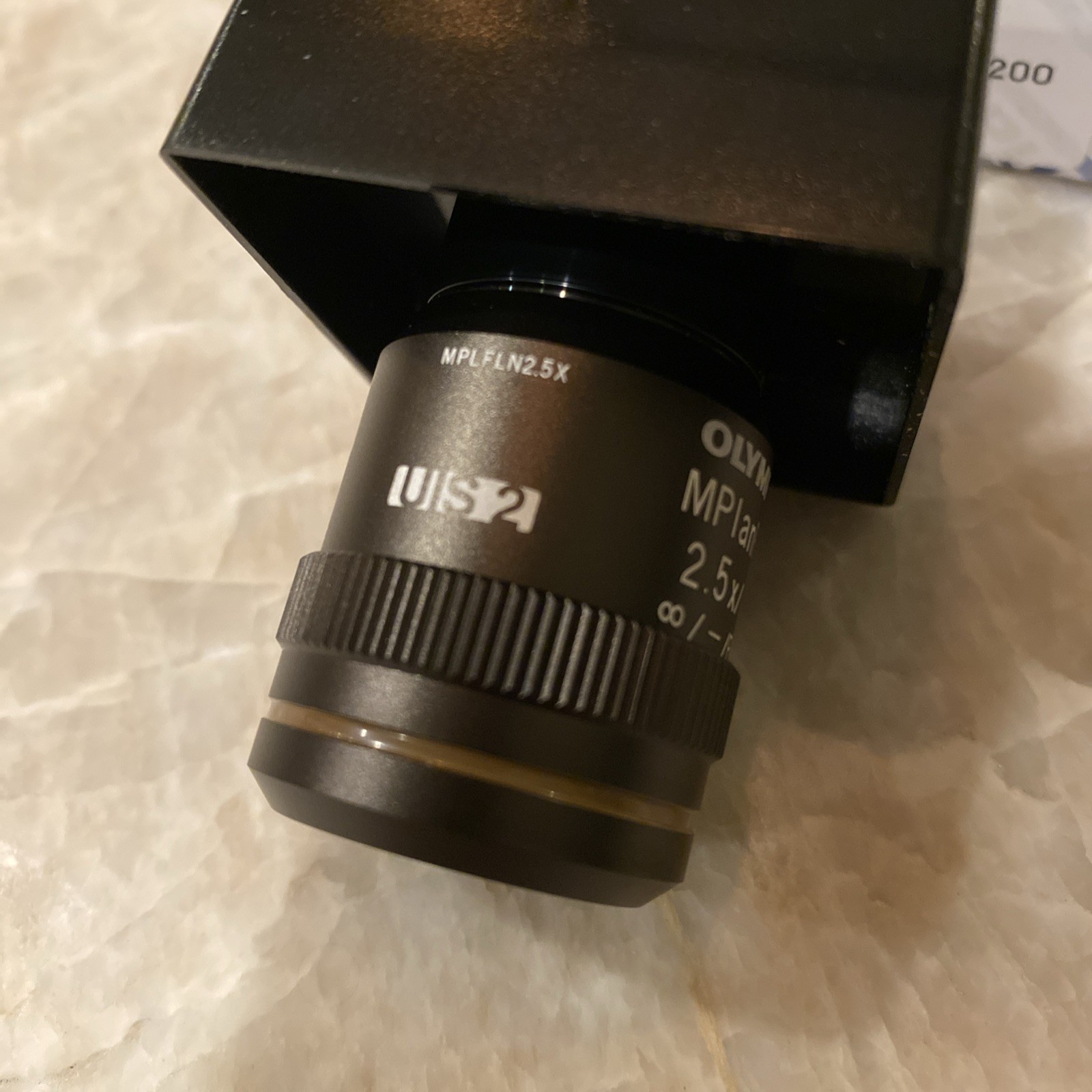 OLYMPUS Microscope Objective MPlanFL N 2.5x/ 0.08 New In Box MPLFLN2.5X