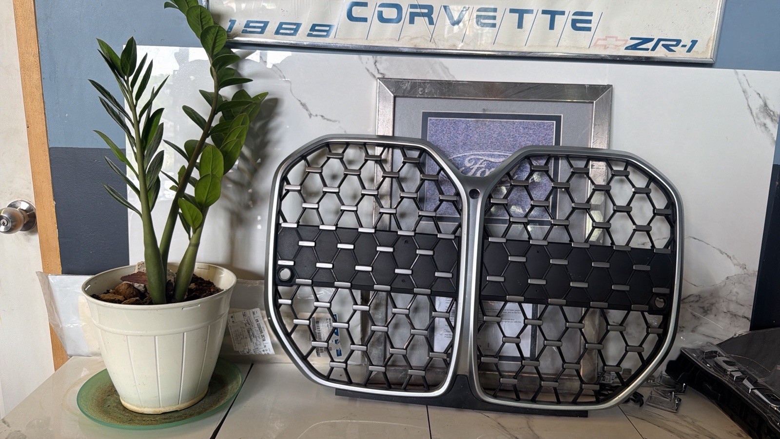 BMW M3 M4 FRONT BUMPER GRILLE 2021 2022 2023 OEM 5113192976-10