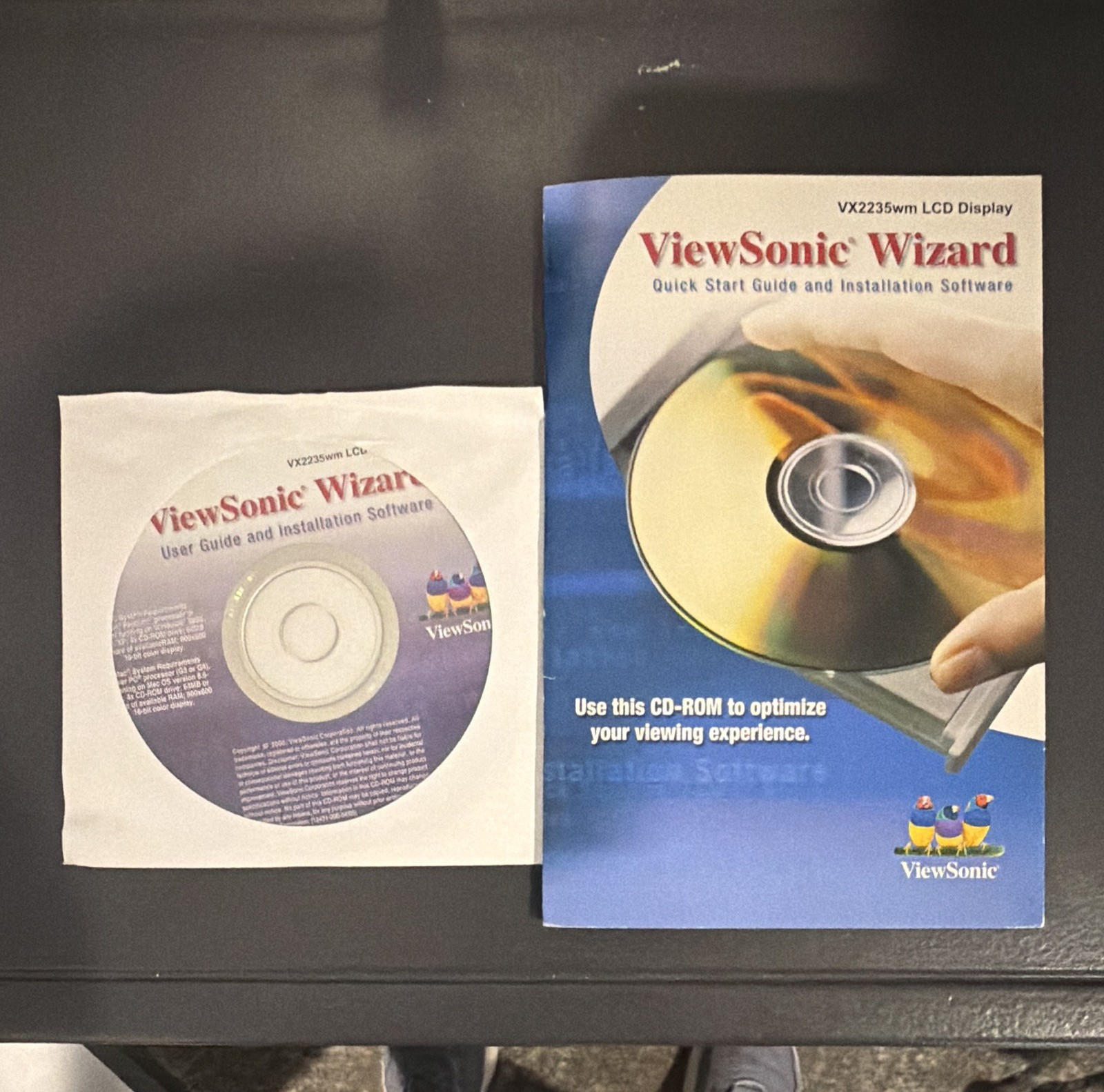 ViewSonic Wizard VX2235wm Drivers & Utilities CD for Windows, English