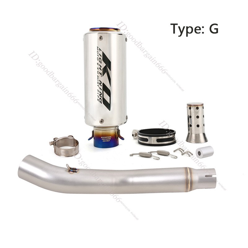 For Honda CBR250R 2011-2016 Exhaust Tips Motorcycle Mid Muffler Pipe DB Killer