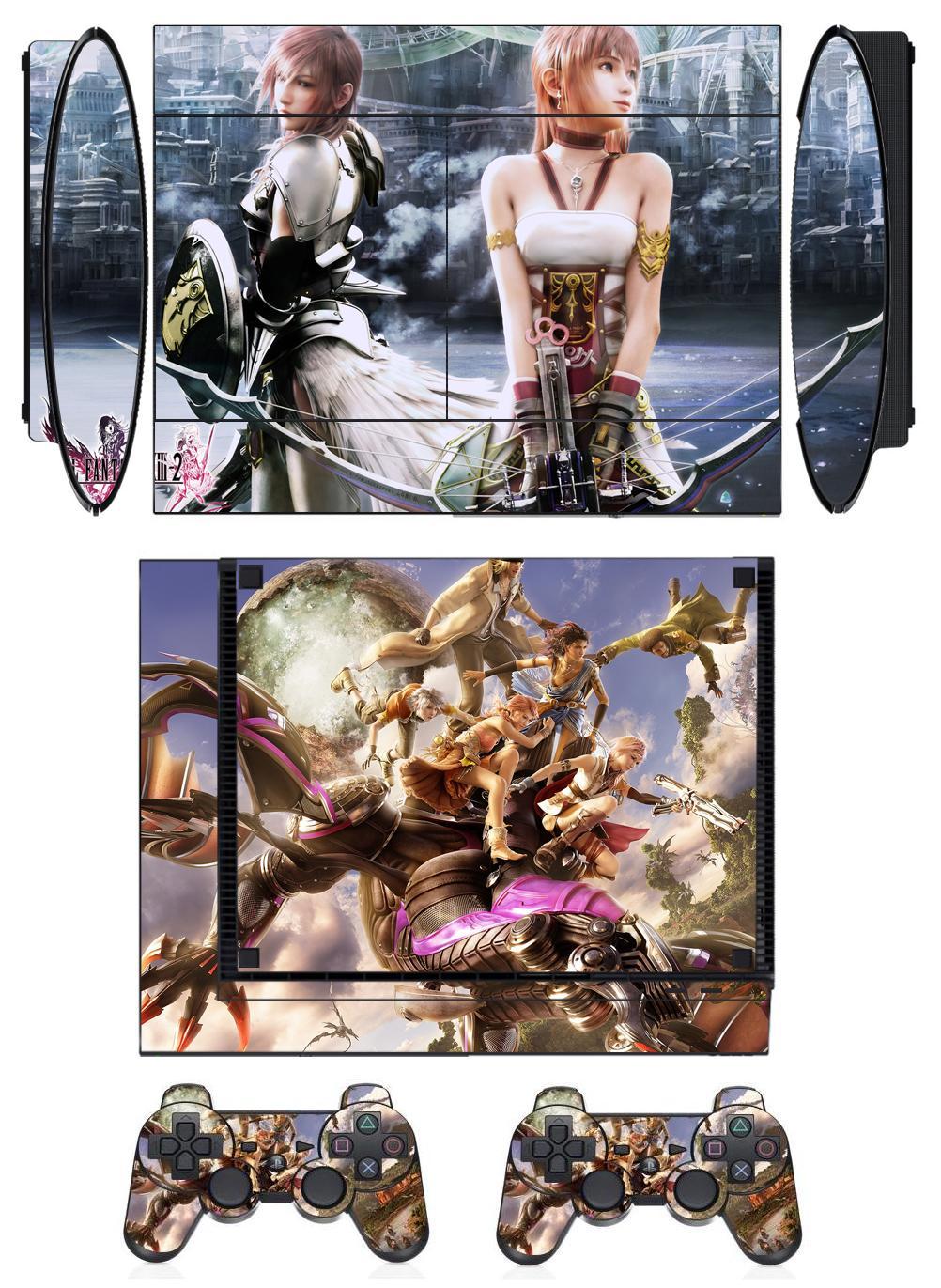 Skin Sticker for PS3 Super Slim with 2 controller skins Q111
