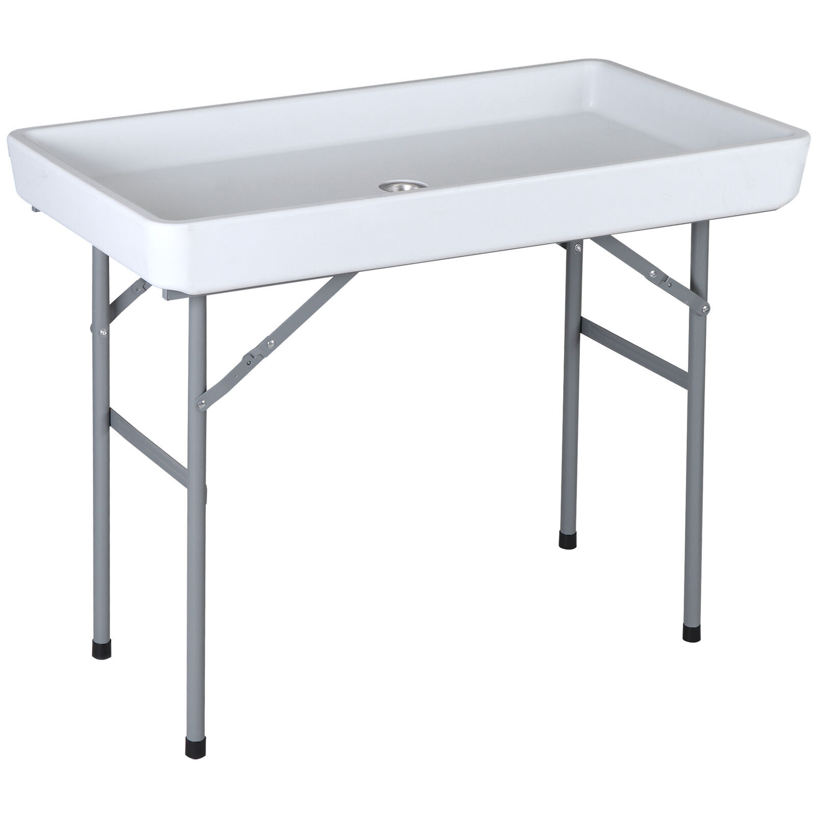 Party Ice Table W/ Cooler Matching Skirt For Elegant Refreshment Display HDPE
