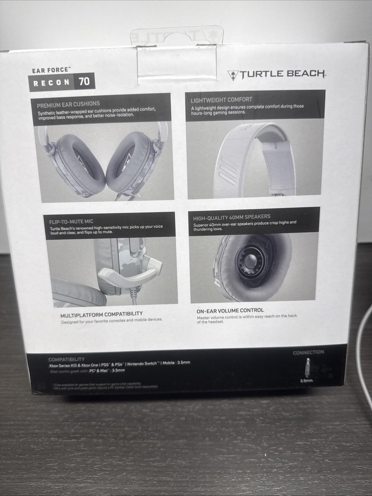 Turtle Beach Recon 70 Wired Gaming Headset Multiplatform w/ Mic, Camo