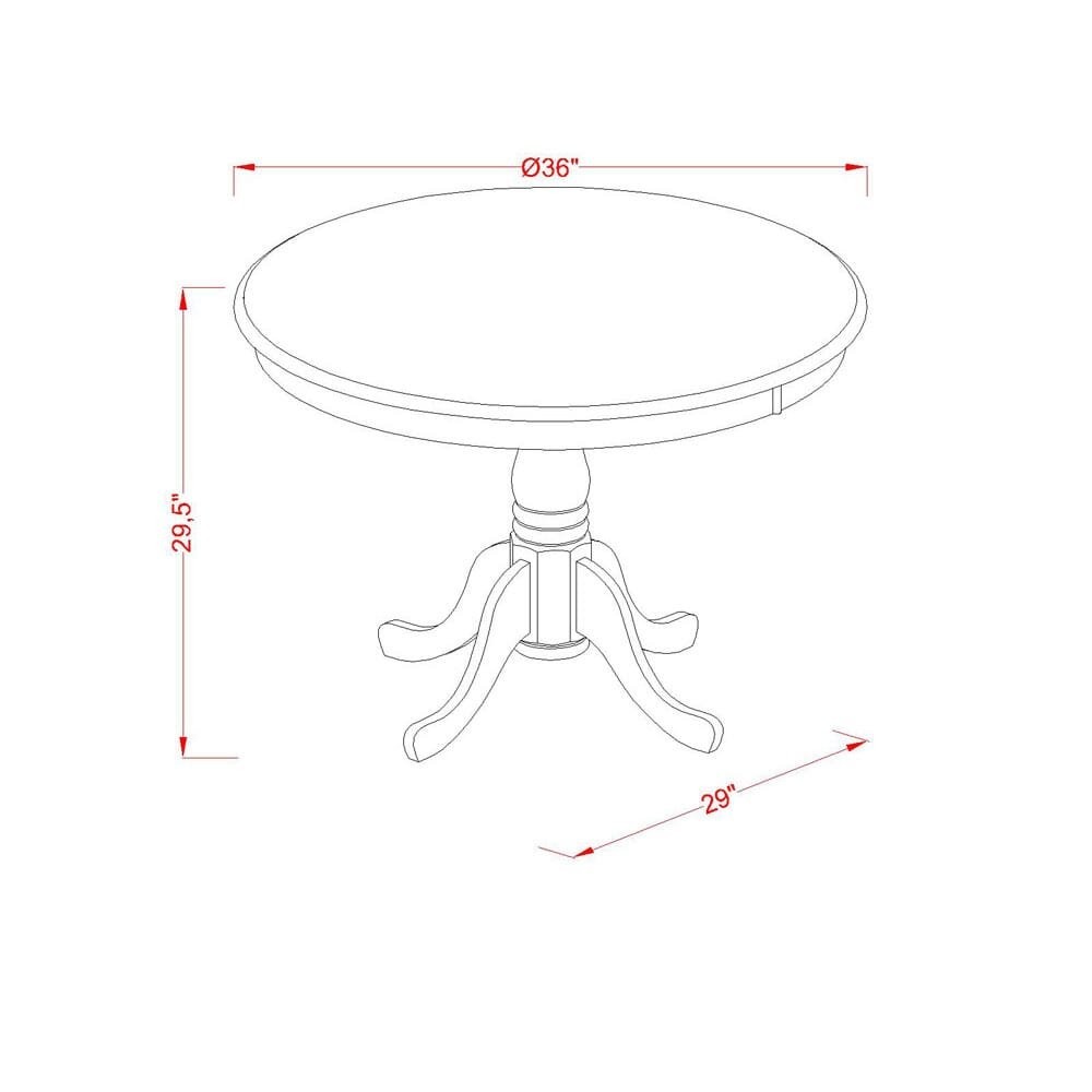 Black 3 Pc Dining room setwith 2 Leather Chairs