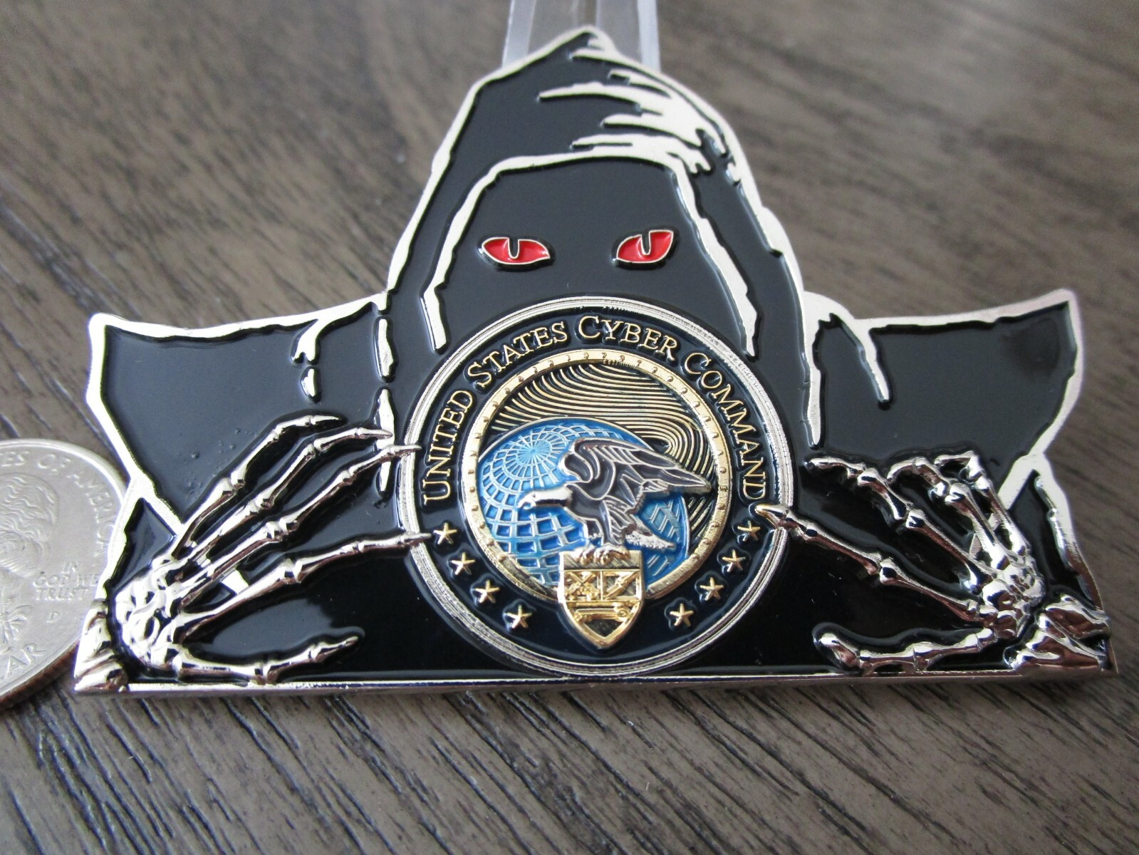 US Cyber Command CYBERCOM USN USAF Army NSA Reaper Challenge Coin