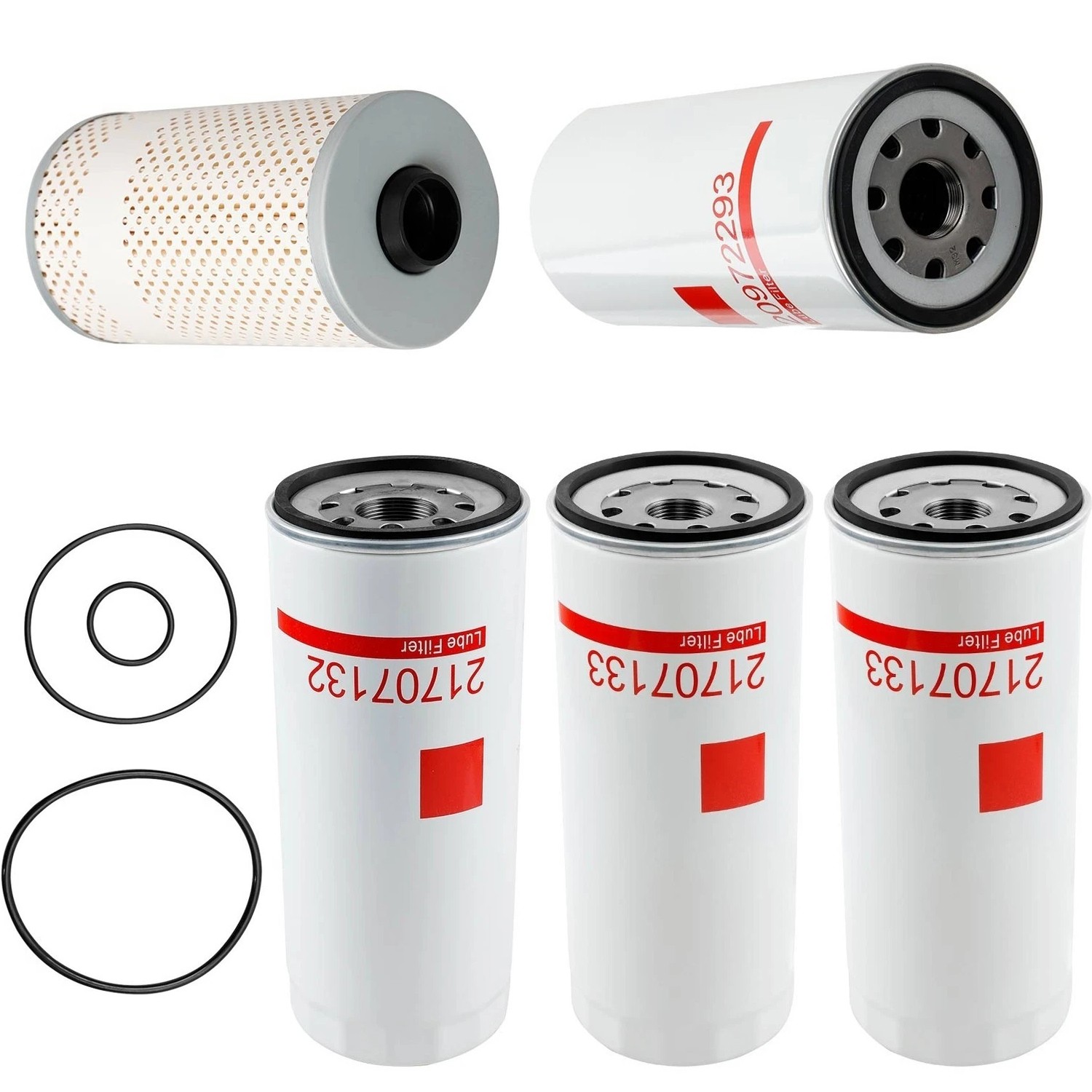 Oil Fuel Filter Change Kit For Volvo D12 D13 20972293 21707133 FF5369 21707132