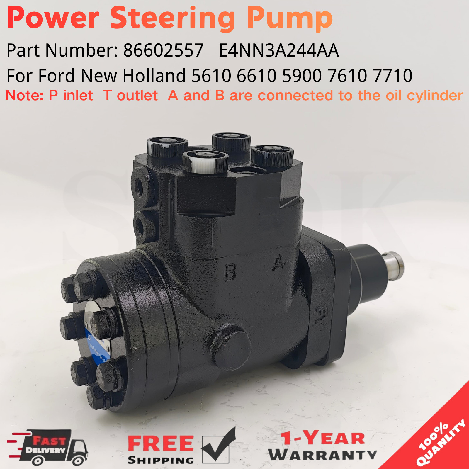 Power Steering Motor E4NN3A244AA For Ford New Holland 5610 6610 5900 7610 7710