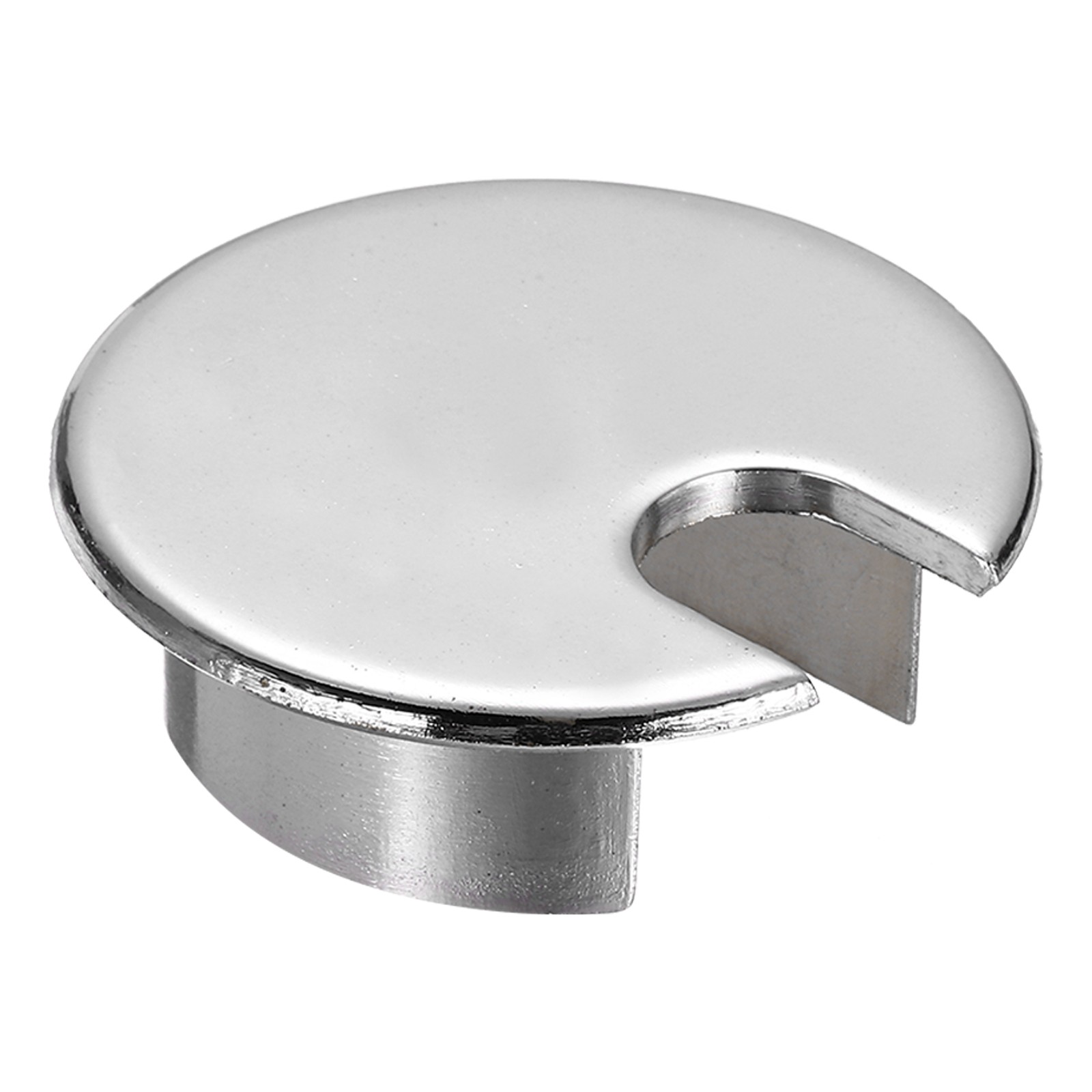 Desk Grommet 1.4 Inch,Zinc Alloy Round Desk Hole Cover,35mm,Bright Silver
