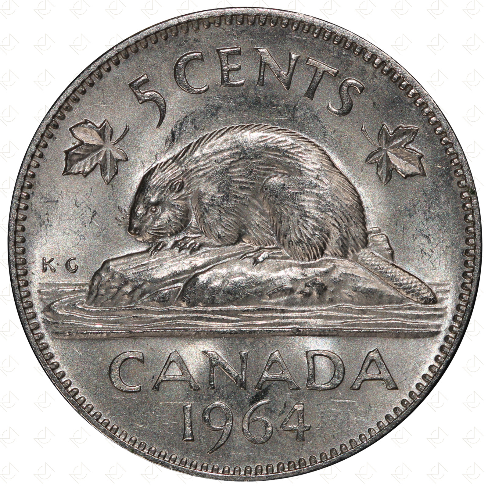1964 Canada Elizabeth II 5 Cents Coin – Nickel