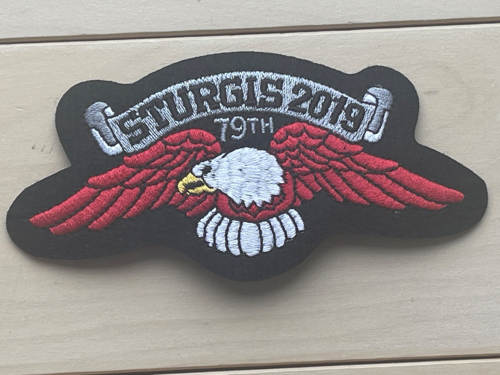 New X-Small "Harley Davidson Sturgis  2019 Rally Sew on Patch"