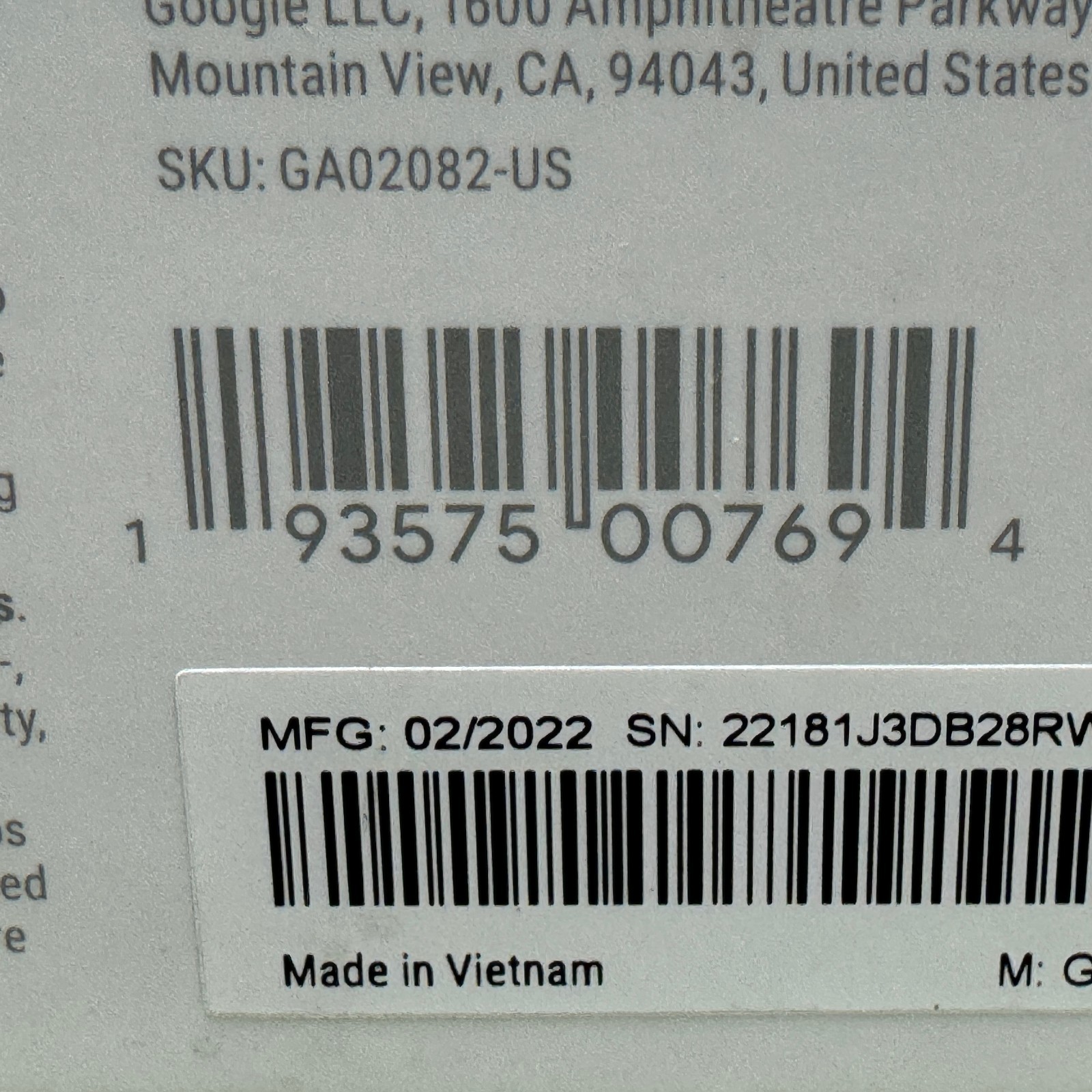 Google Nest Thermostat GA02082-US Smart WiFi Programmable Sand Open Box