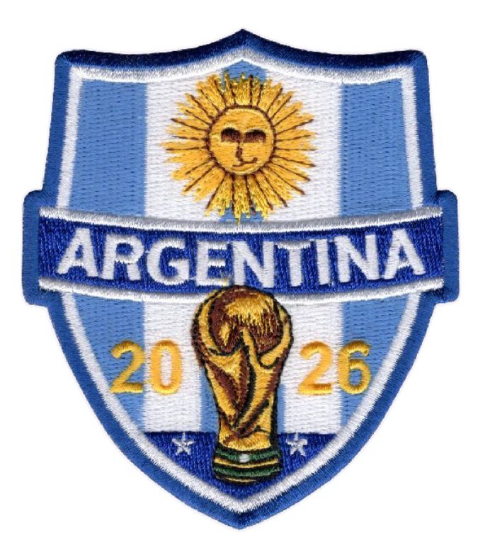 Argentina Soccer FIFA world cup 2026 3.5 by 3 inches patch iron on - sew on