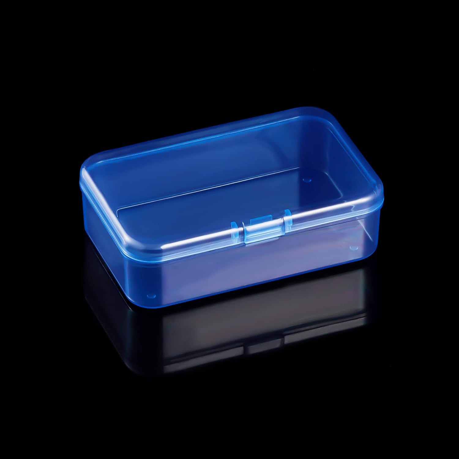 12 Pieces Mini Rectangular Plastic Boxes Empty Storage Organizer Containers with
