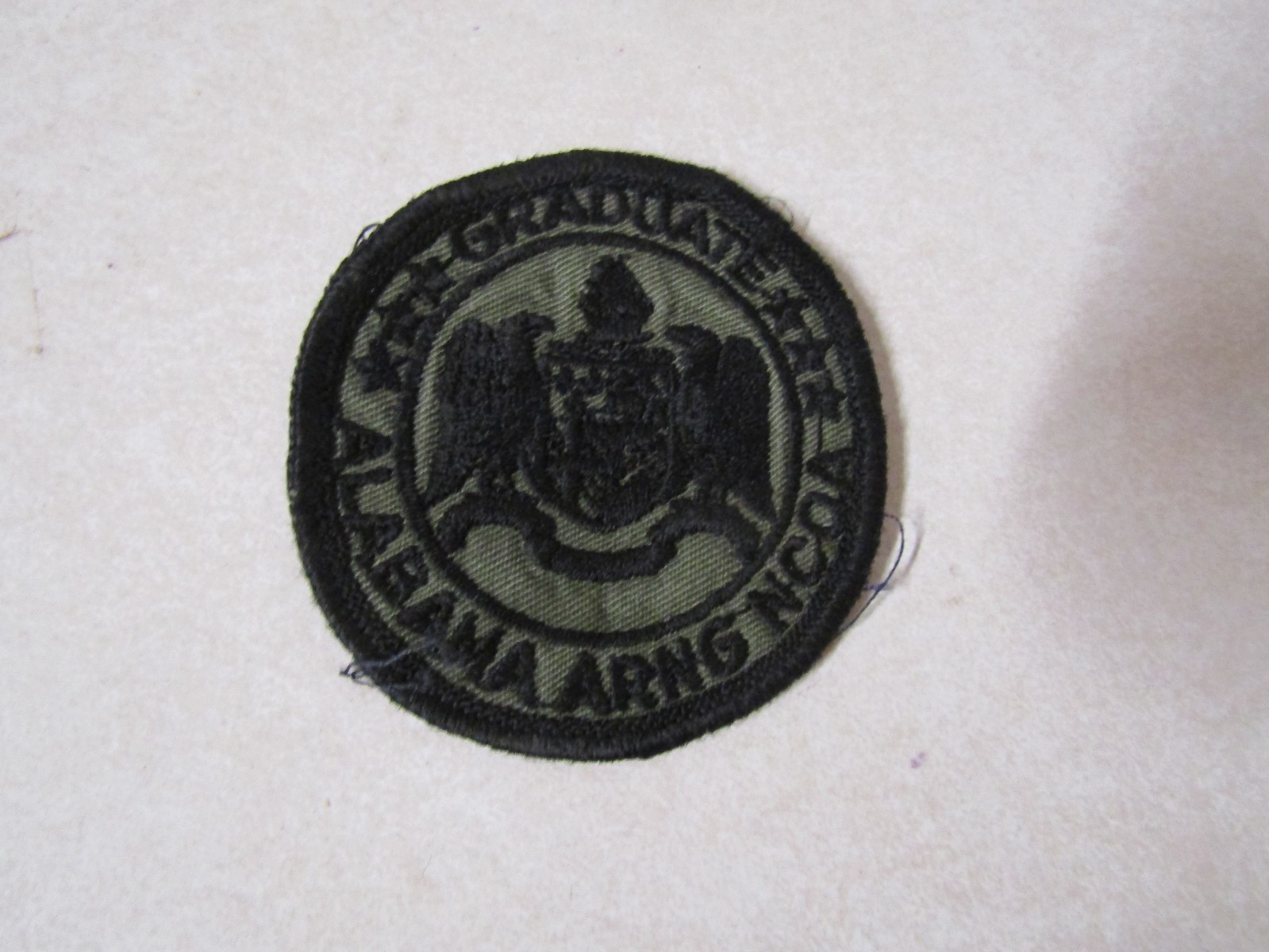 MILITARY PATCH ALABAMA ARMY NATIONAL GUARD NCOA GRADUATE