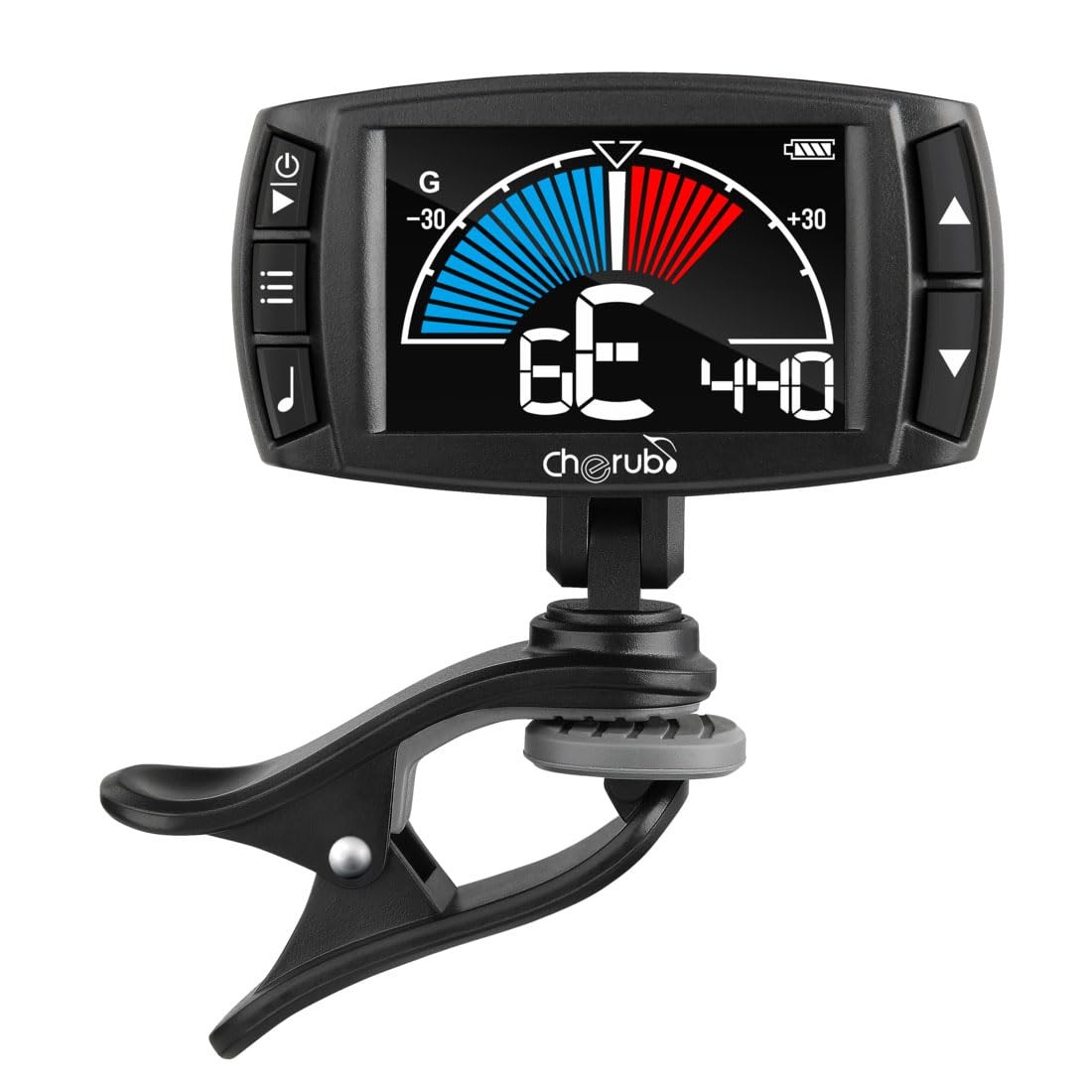 WMT-560 Guitar Tuner, Clip on Tuner Rechargeable 3 In 1 Digital Metronome Tun...