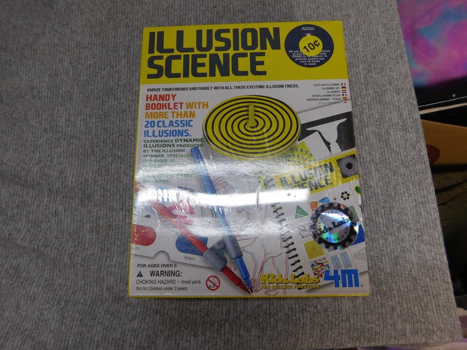 4M Kidz Labs Illusion Science Kit STEM Optical Tricks Set Ages 8+ New Sealed