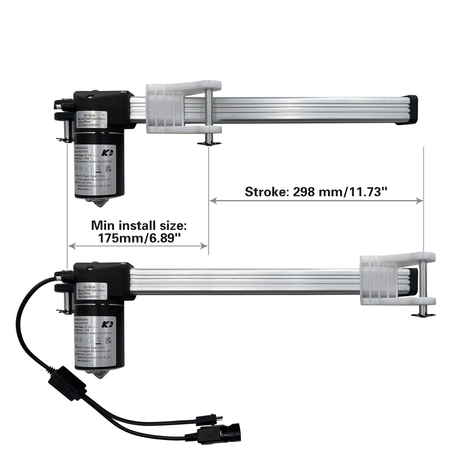 Linear Actuator Motor Model KDPT007 KDPT007-64 for Power Recliner Lift Chair