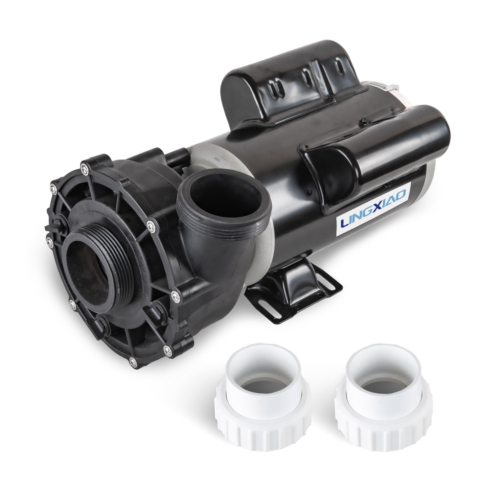 LINGXIAO SPA Pump 2HP, 2 Speed LX SPA Motor 115V/60HZ, 2" Port - 48WUA1501C-II