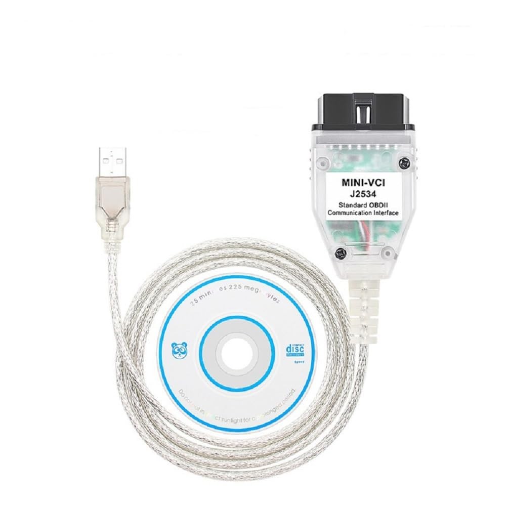 PARANNIC Mini VCI J2534 Cable V18.00.008 Latest Version, OBD2 Cable...